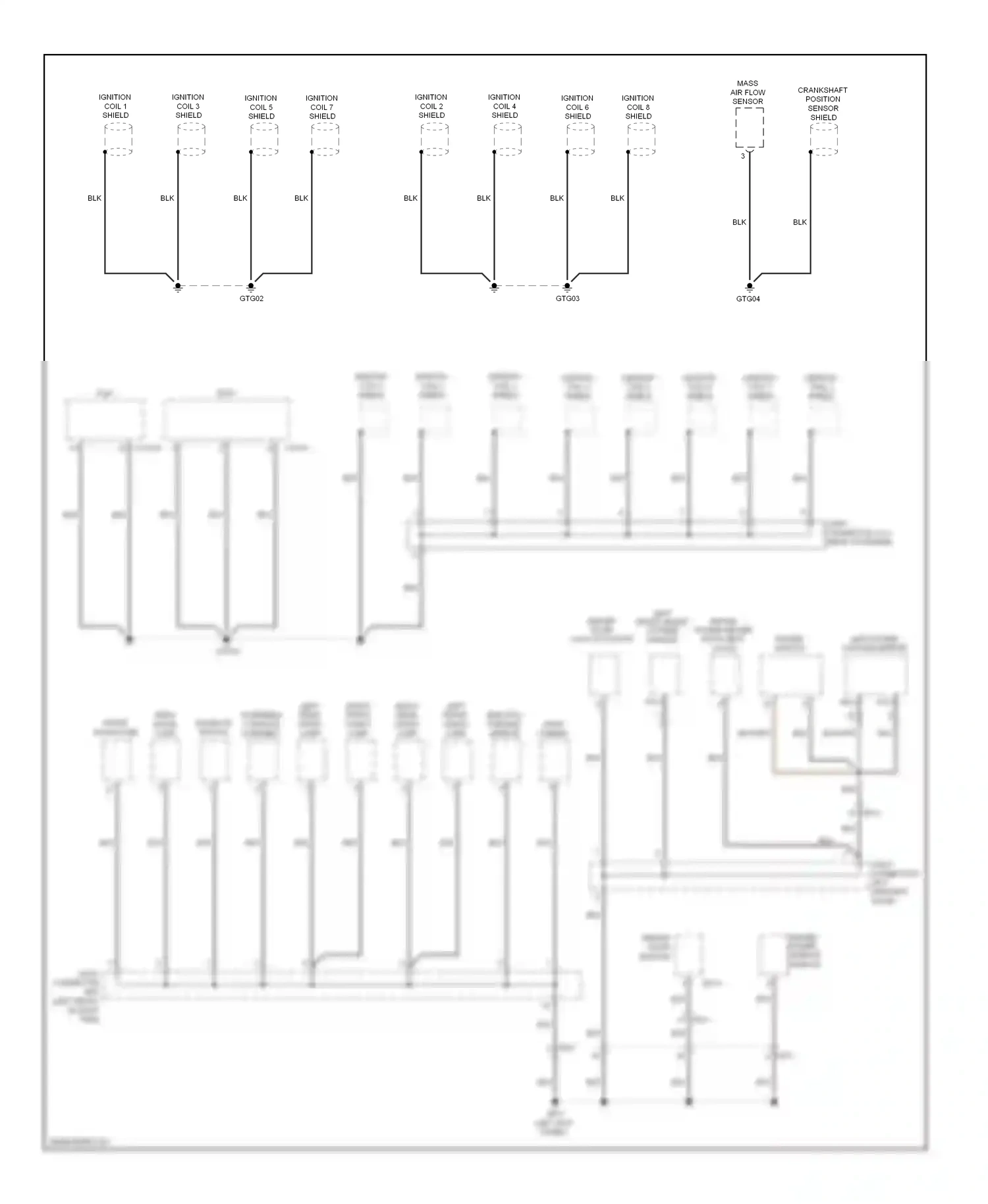 Wiring diagram left front smart outside handle for Hyundai Equus II (2009-2013) (1 of 2)
