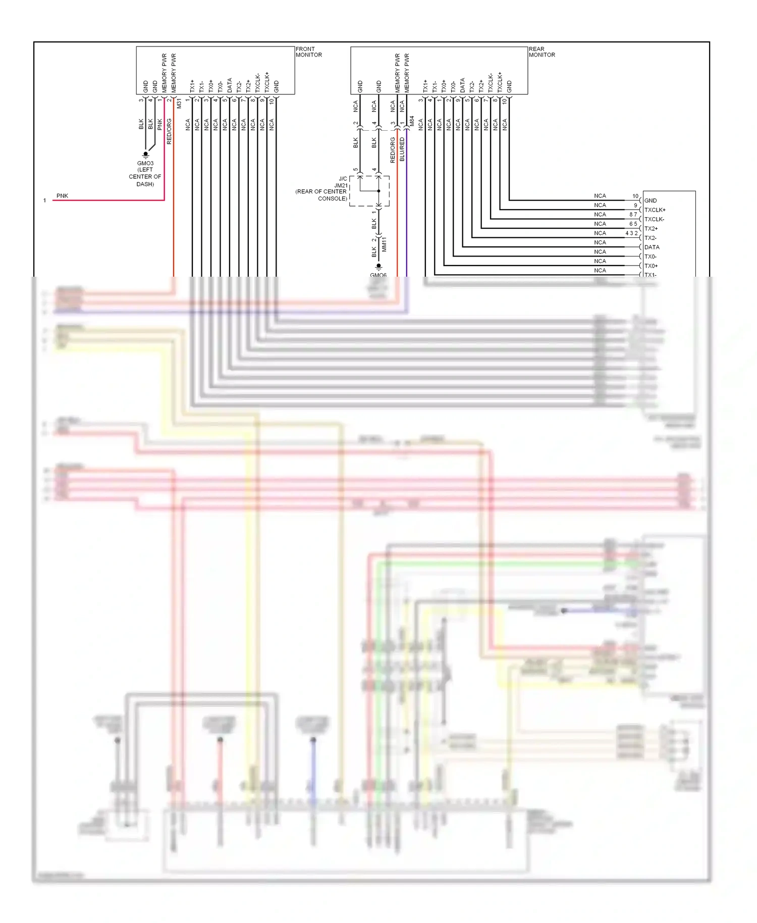 Wiring diagram media module for Hyundai Equus II (2009-2013) (2 of 5)