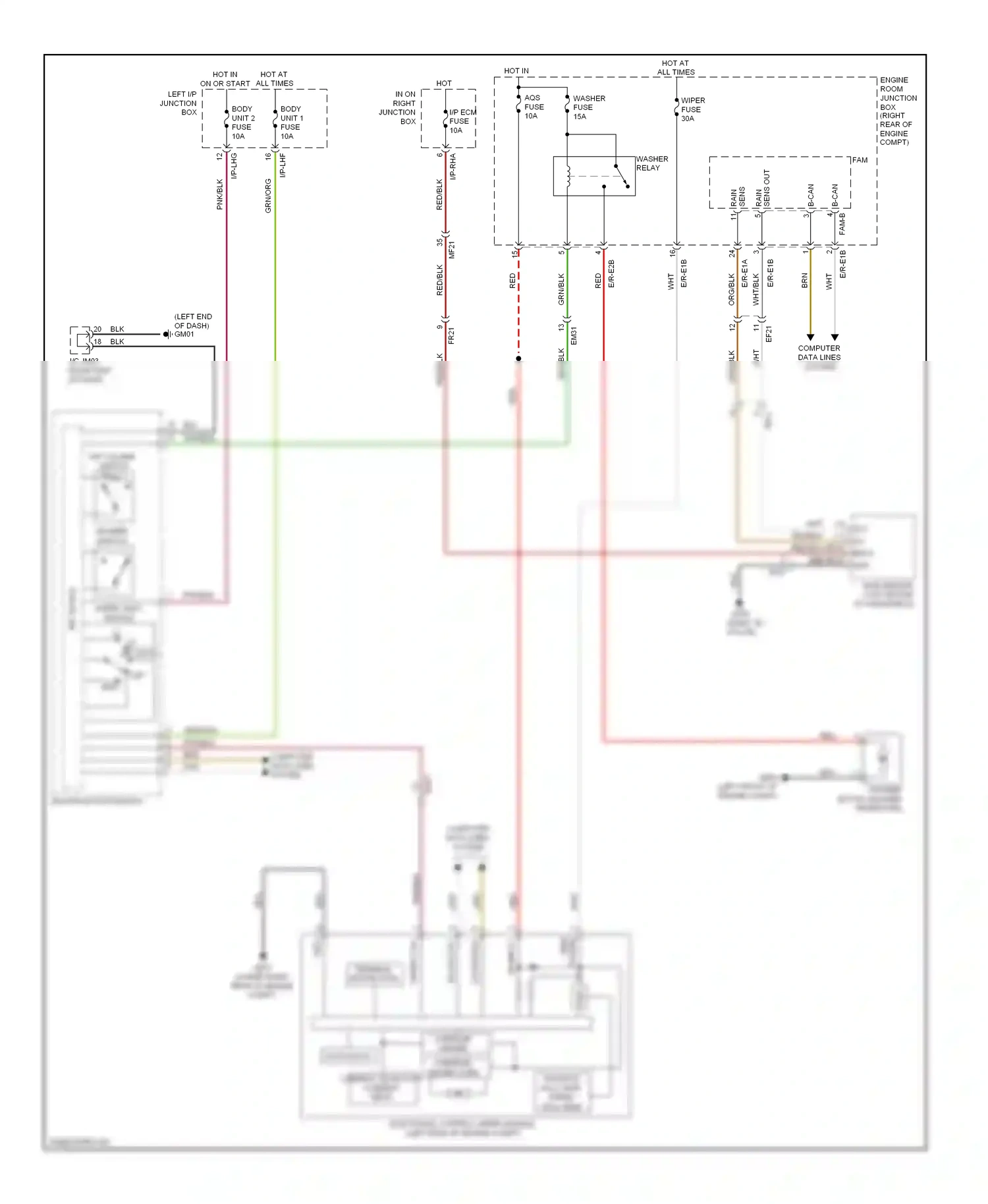Wiring diagram on input for Hyundai Equus II (2009-2013) (4 of 4)