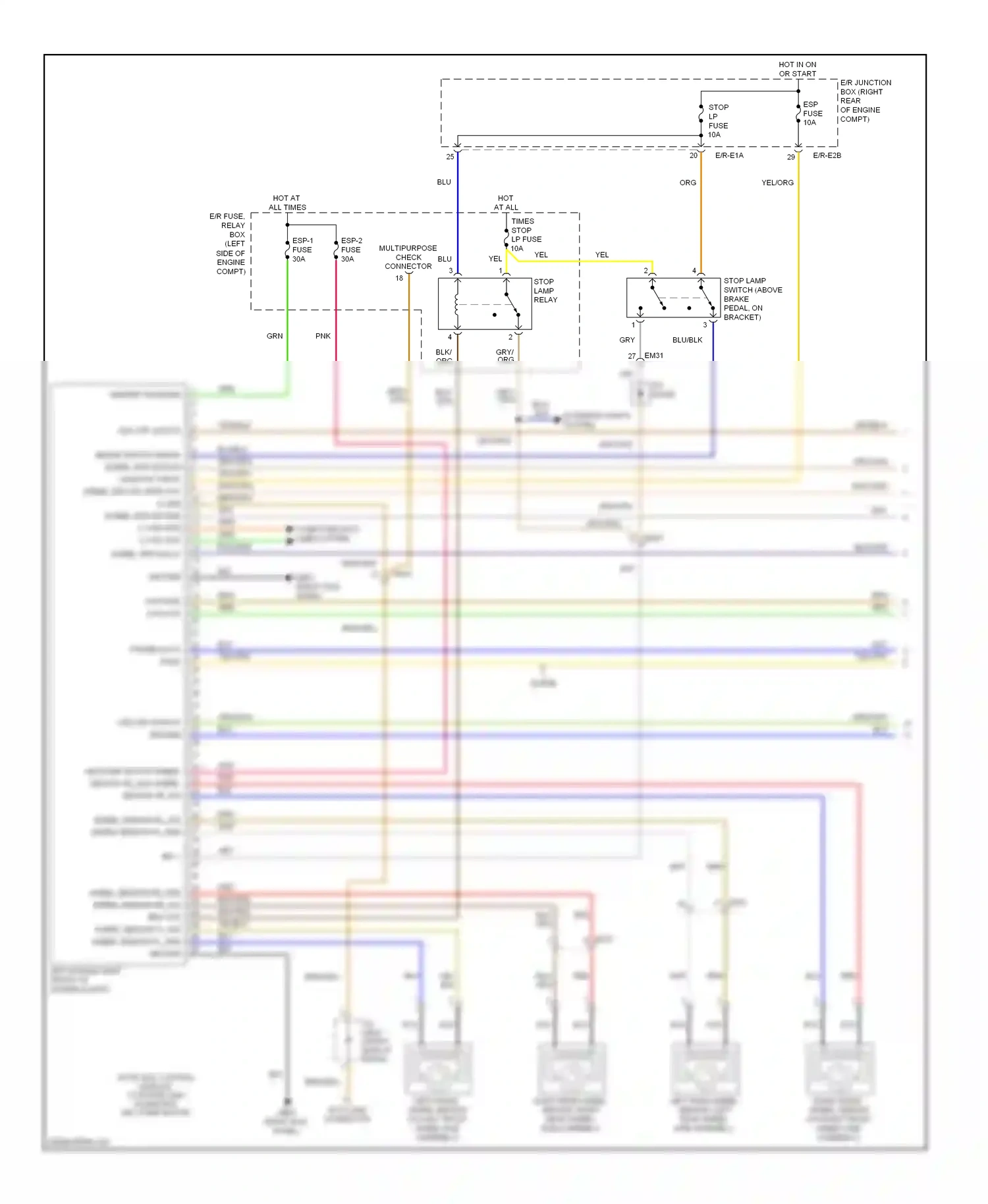 Wiring diagram org/blk for Hyundai Equus II (2009-2013) (14 of 46)