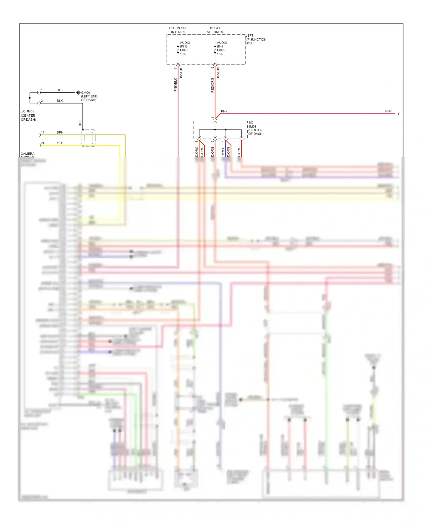 Wiring diagram power distri- bution system for Hyundai Equus II (2009-2013) (1 of 2)