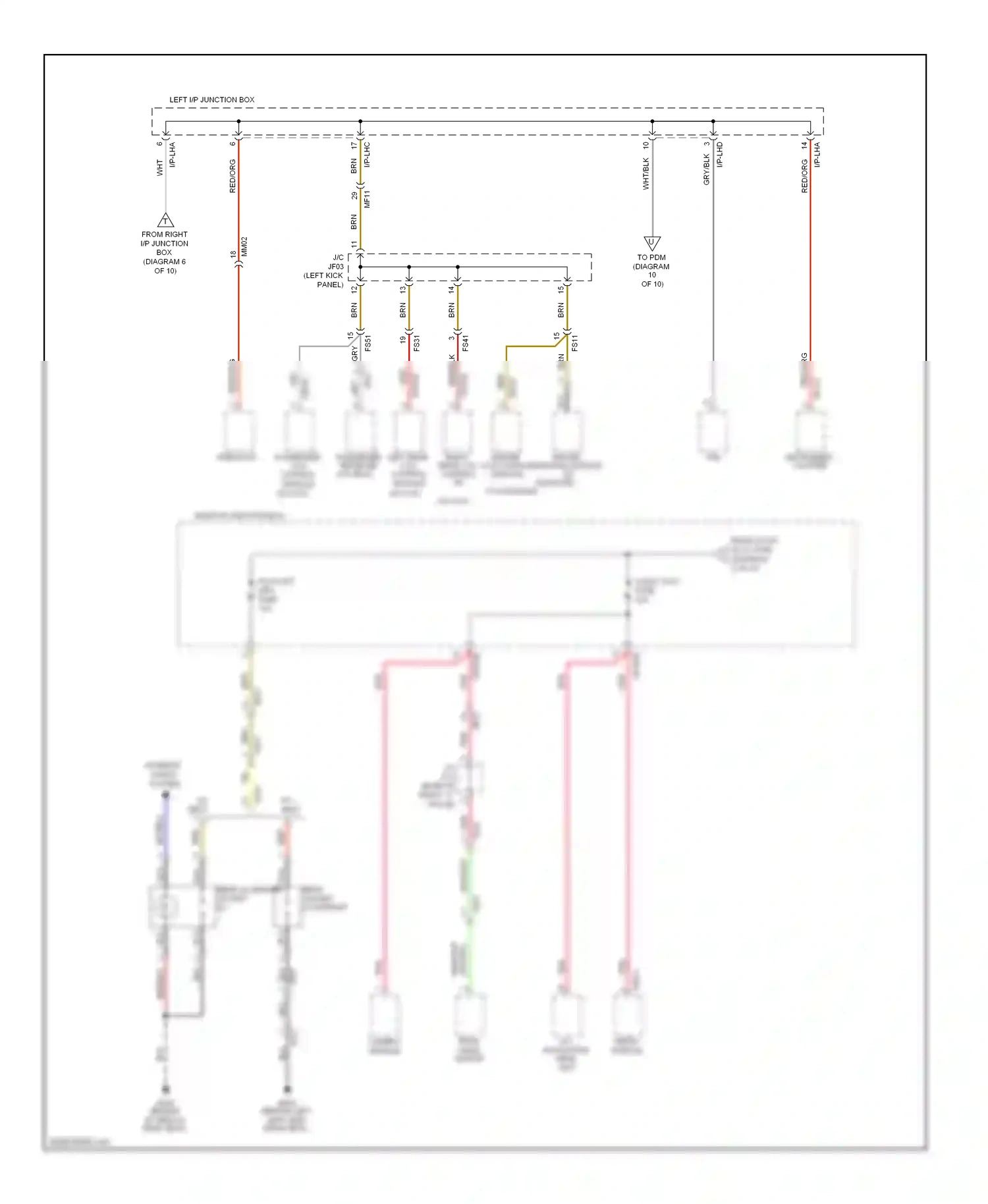 Wiring diagram rear rear accessory socket accessory socket ill for Hyundai Equus II (2009-2013) (1 of 1)