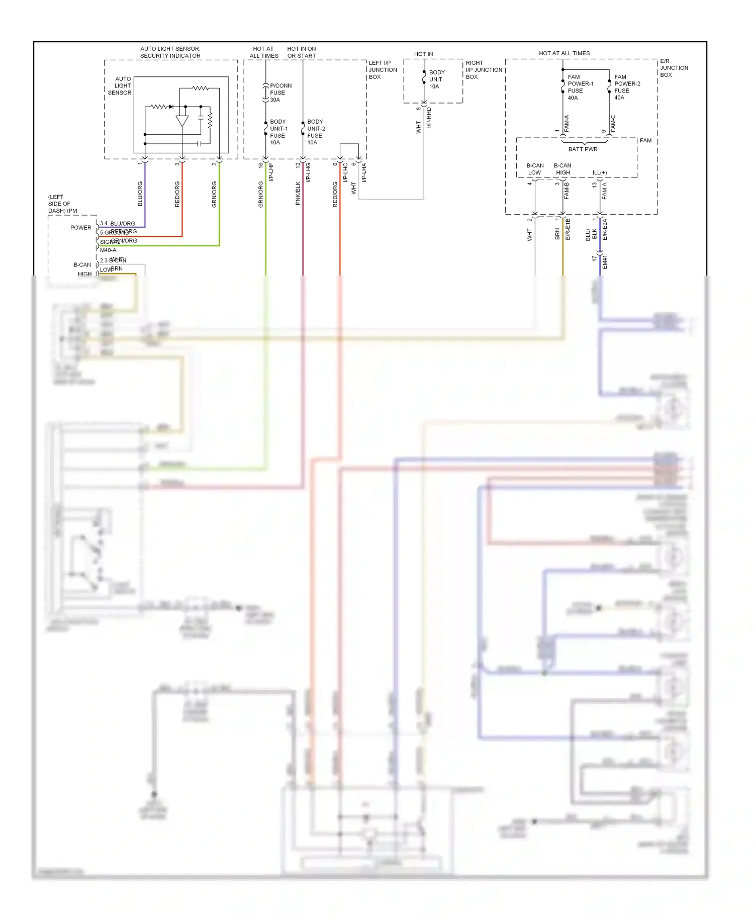 Wiring diagram red/blk for Hyundai Equus II (2009-2013) (16 of 48)