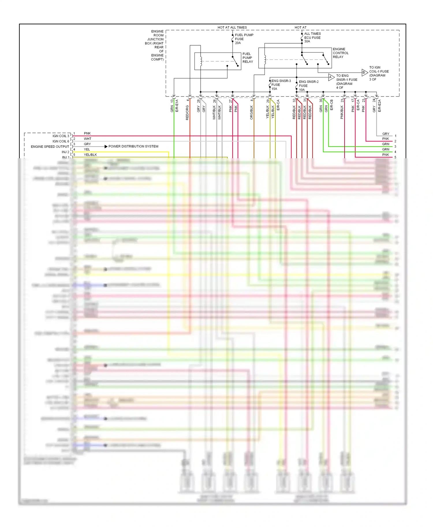 Wiring diagram red/org for Hyundai Equus II (2009-2013) (8 of 46)