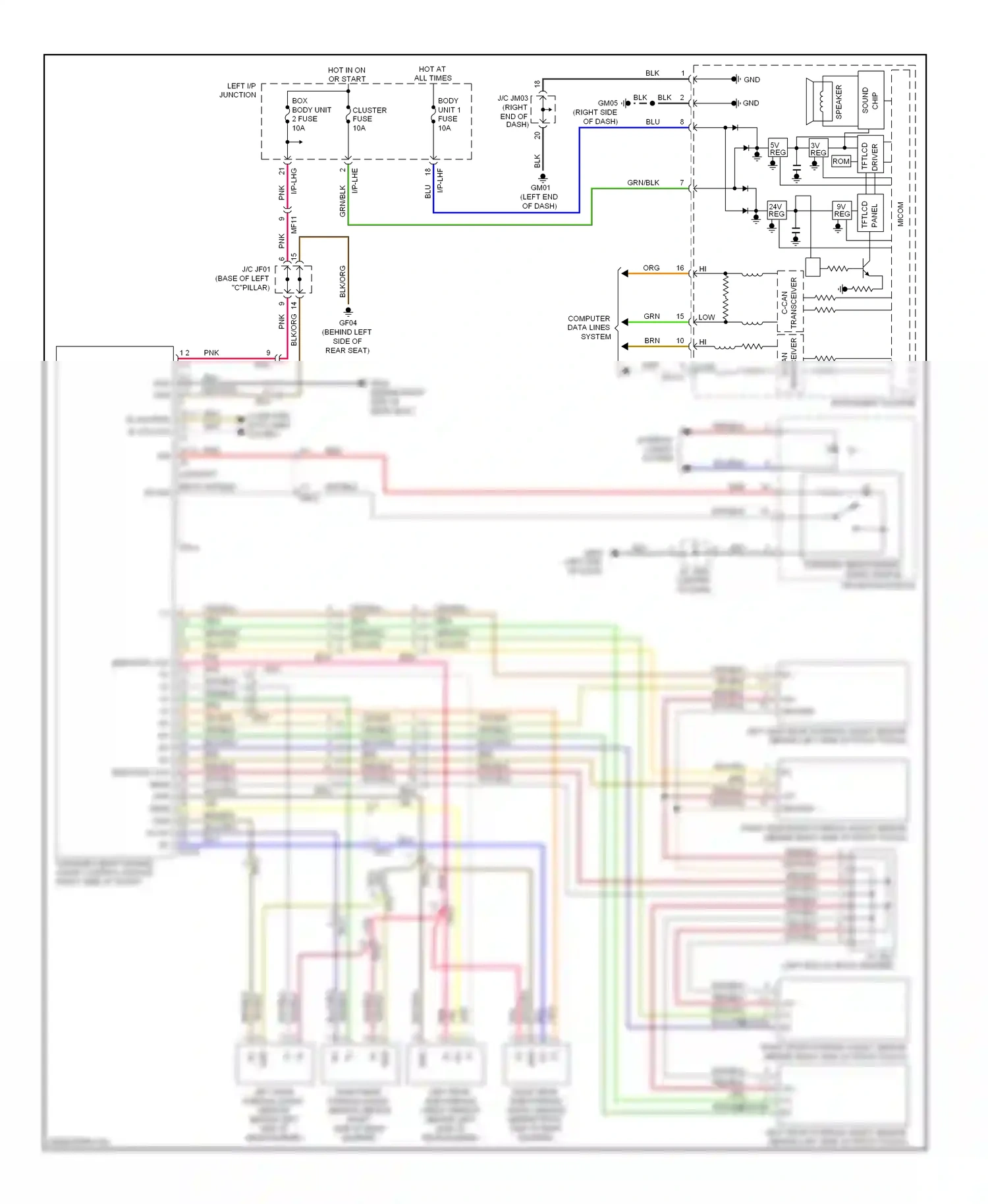 Wiring diagram reg rom for Hyundai Equus II (2009-2013) (1 of 1)