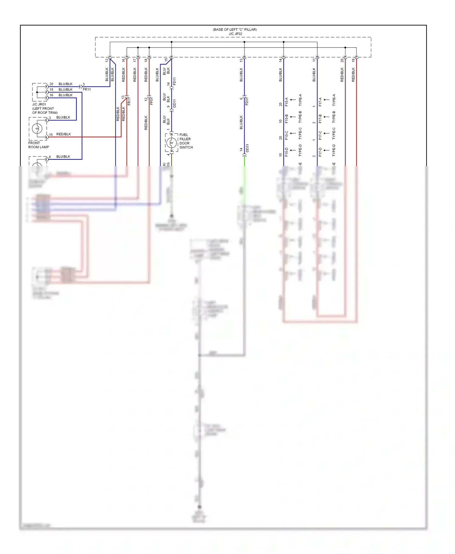 Wiring diagram type-c for Hyundai Equus II (2009-2013) (1 of 1)