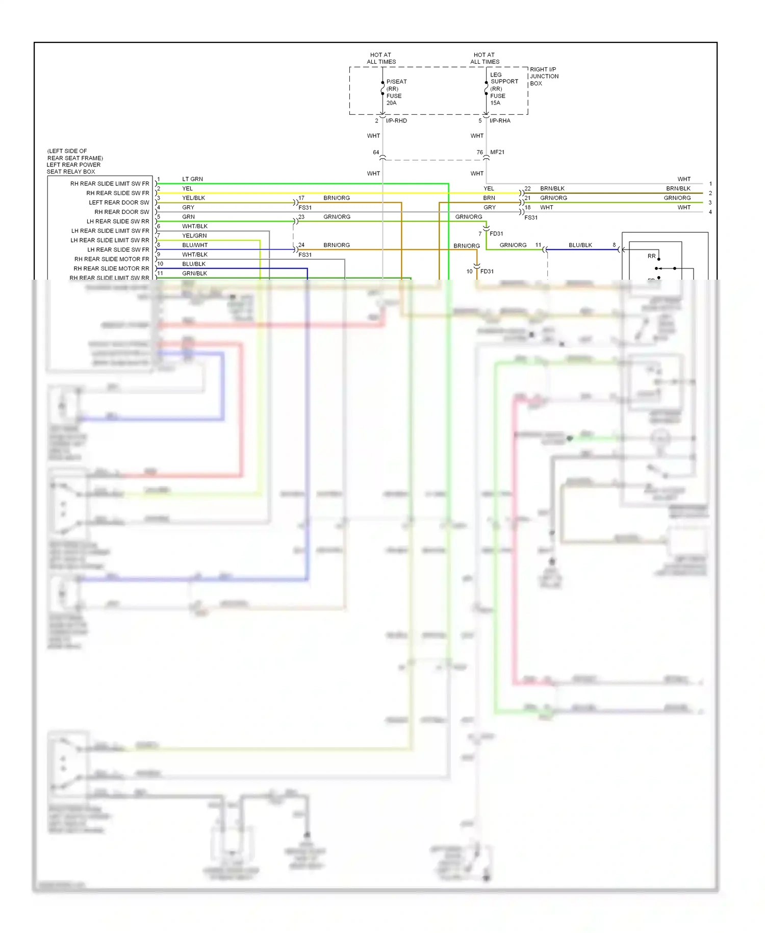 Wiring diagram wht for Hyundai Equus II (2009-2013) (75 of 99)