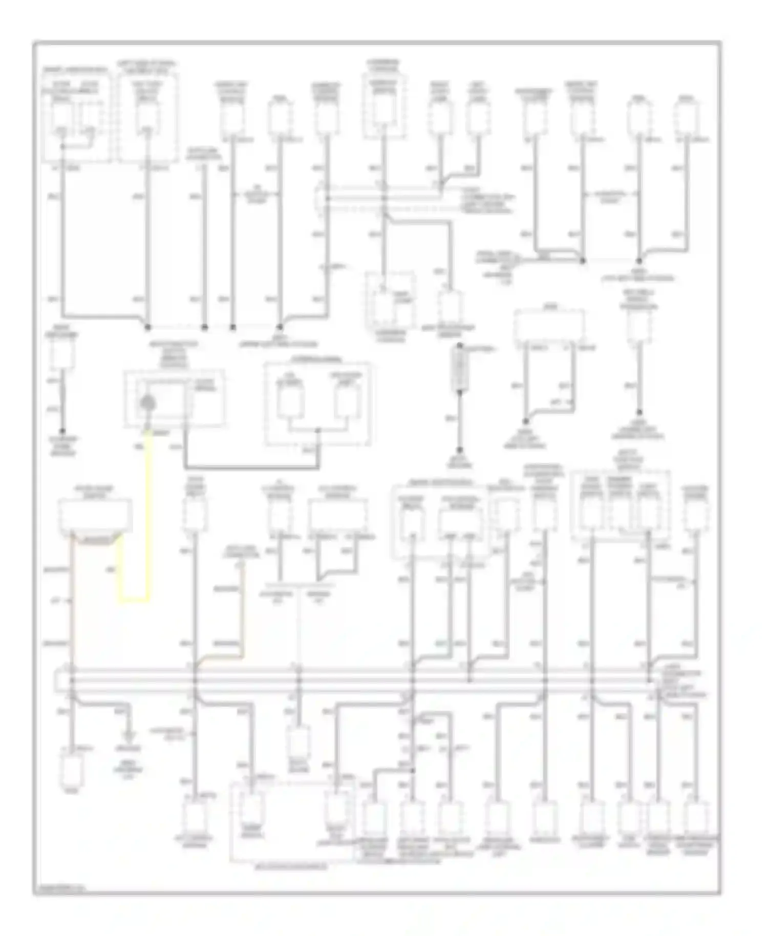 Genesis Hyundai I facelift (2011-2016): Ground distribution circuit (1 of 4)