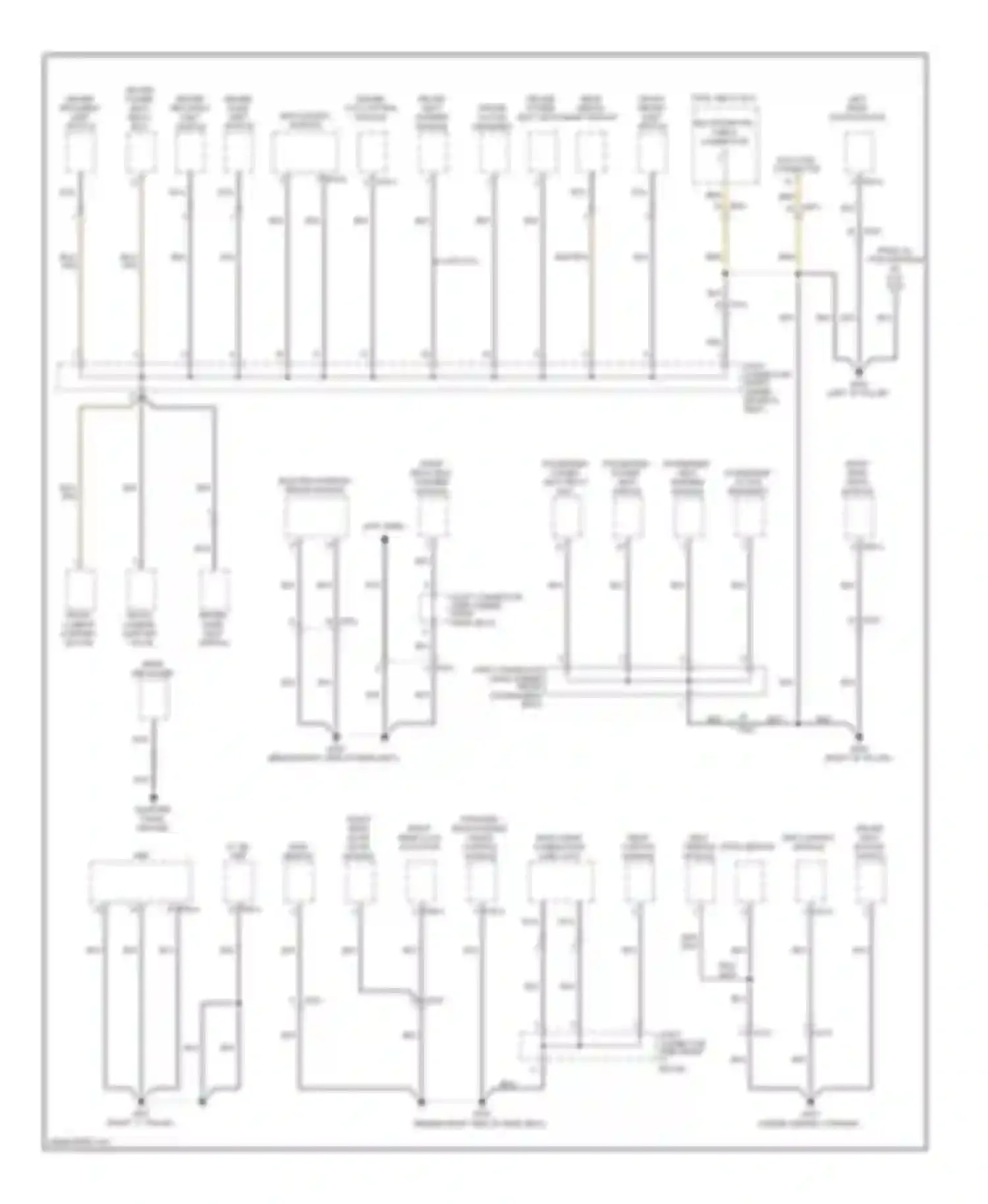 Genesis Hyundai I facelift (2011-2016): Ground distribution circuit (5 of 6)