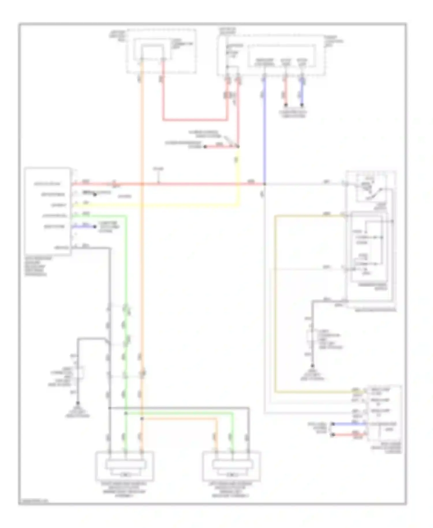 Genesis Hyundai I facelift (2011-2016): Headlamps leveling circuit