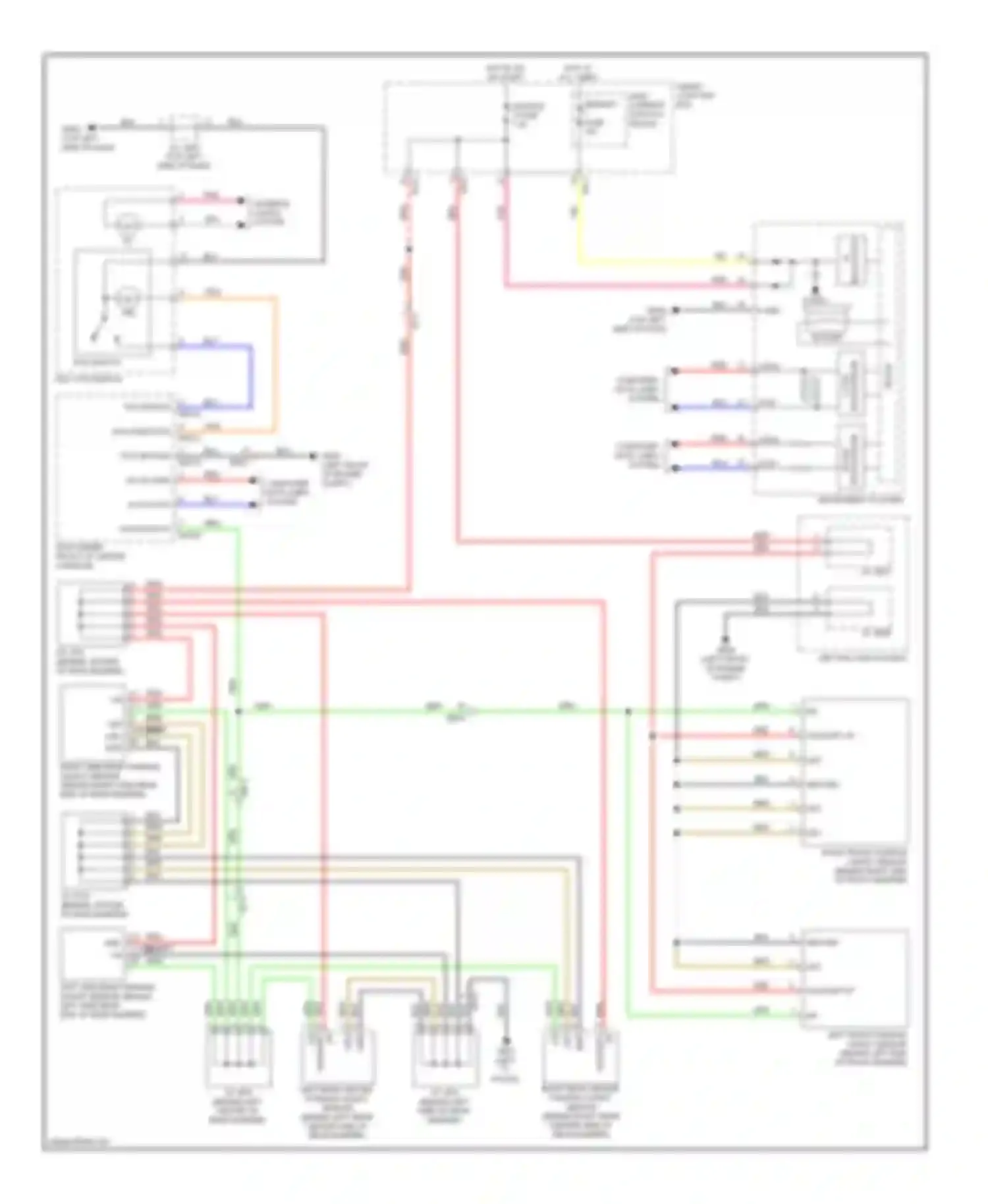 Genesis Hyundai I facelift (2011-2016): Parking assistant circuit