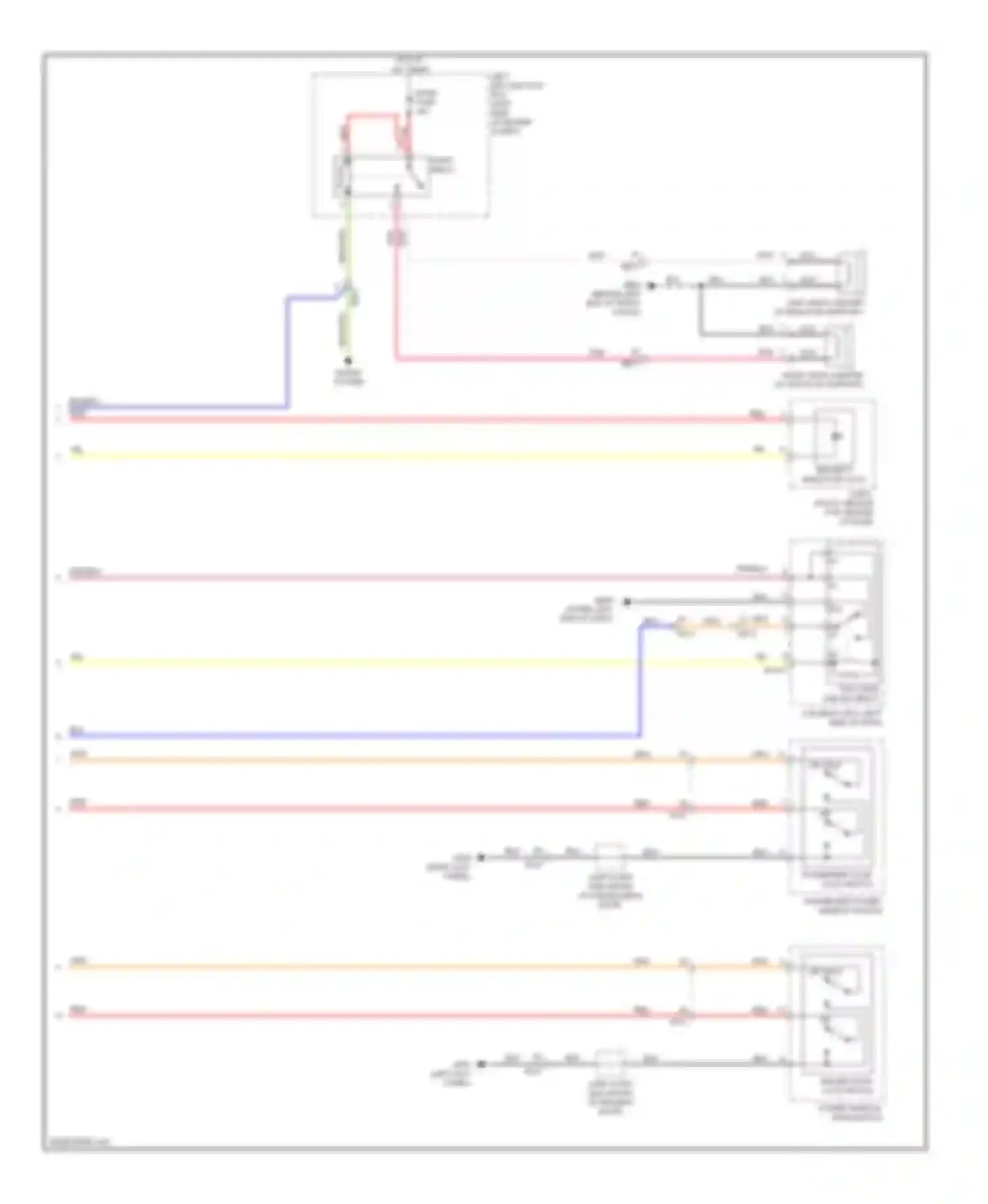 Genesis Hyundai I facelift (2011-2016): Power door locks circuit (2 of 2)