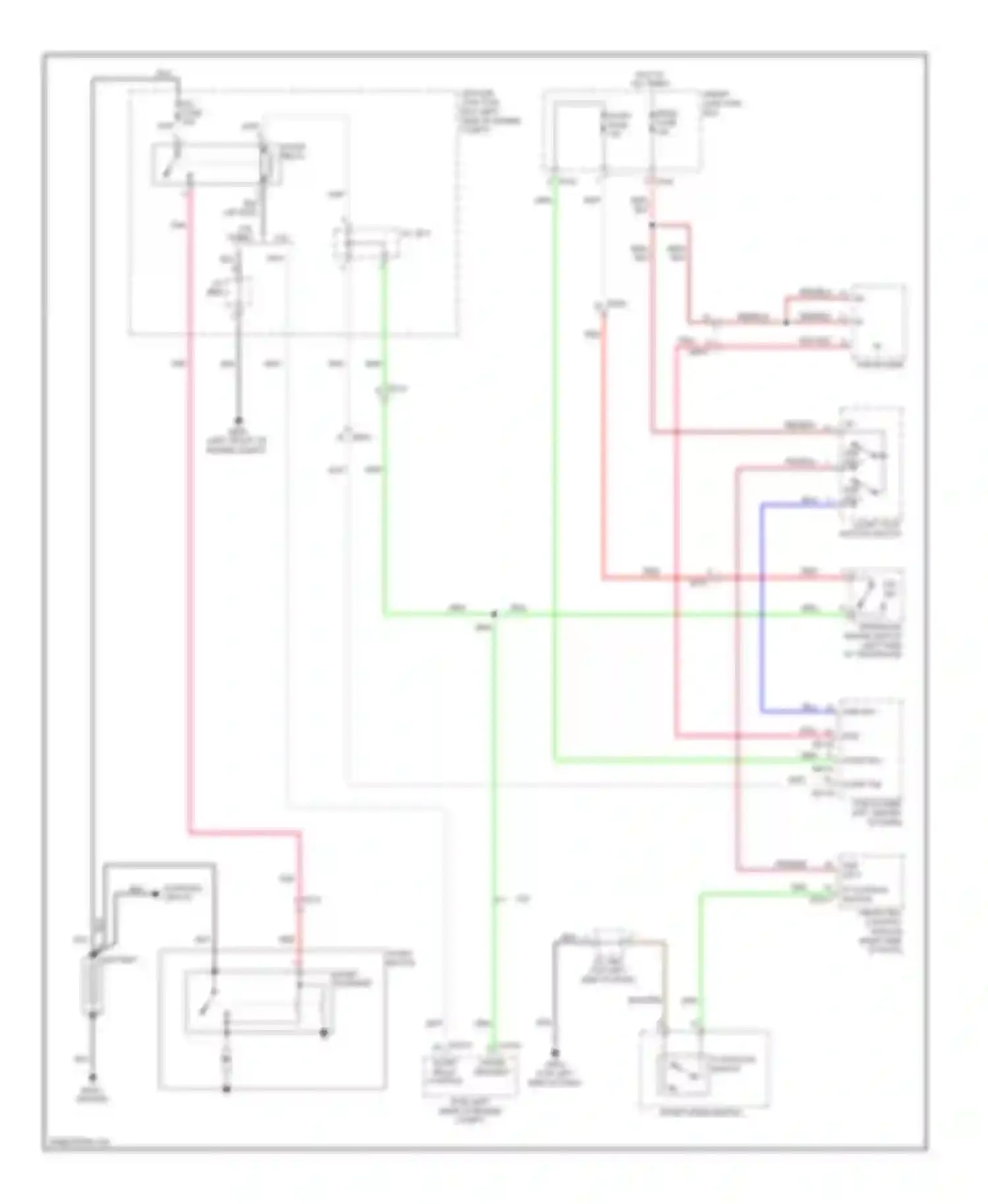 Genesis Hyundai I facelift (2011-2016): Starting circuit, a/t with button start