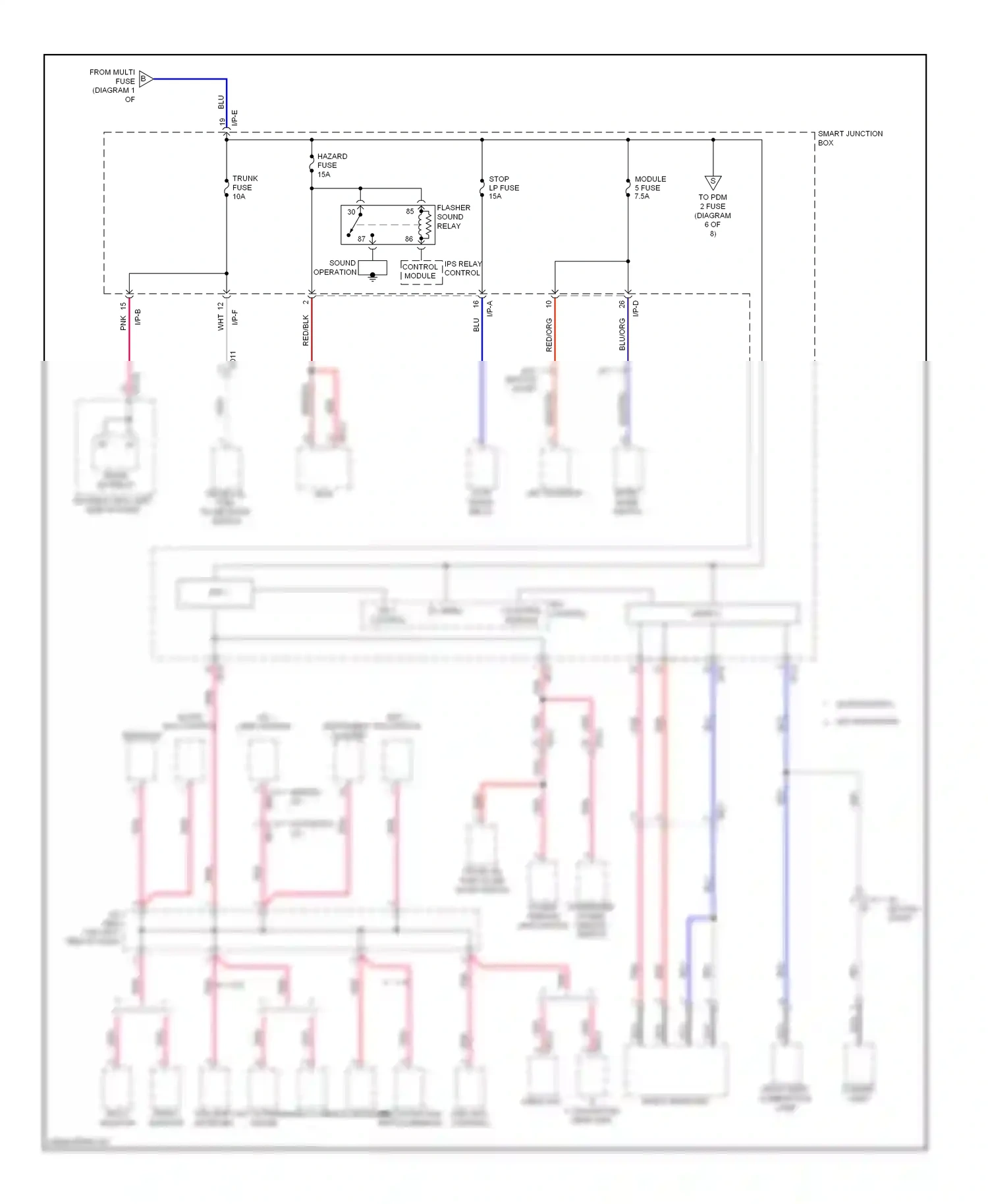 Hyundai Genesis I facelift (2011-2016) audio aux, multi-function usb jack switch (remote control) wiring diagram  (1 of 1)