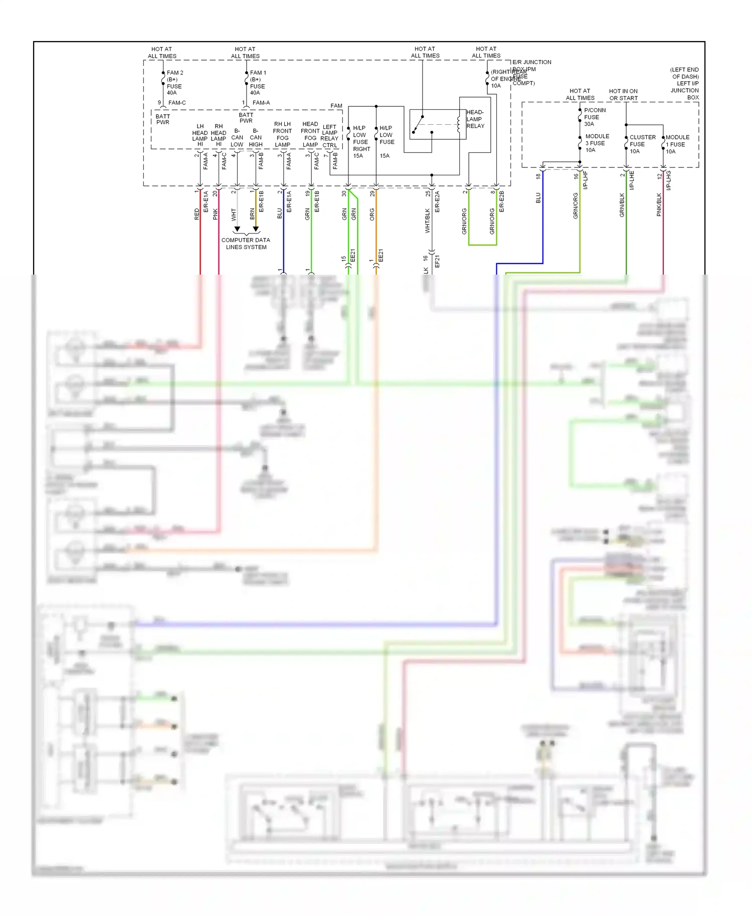 Wiring diagram computer data lines system for Hyundai Genesis I facelift (2011-2016) (23 of 104)