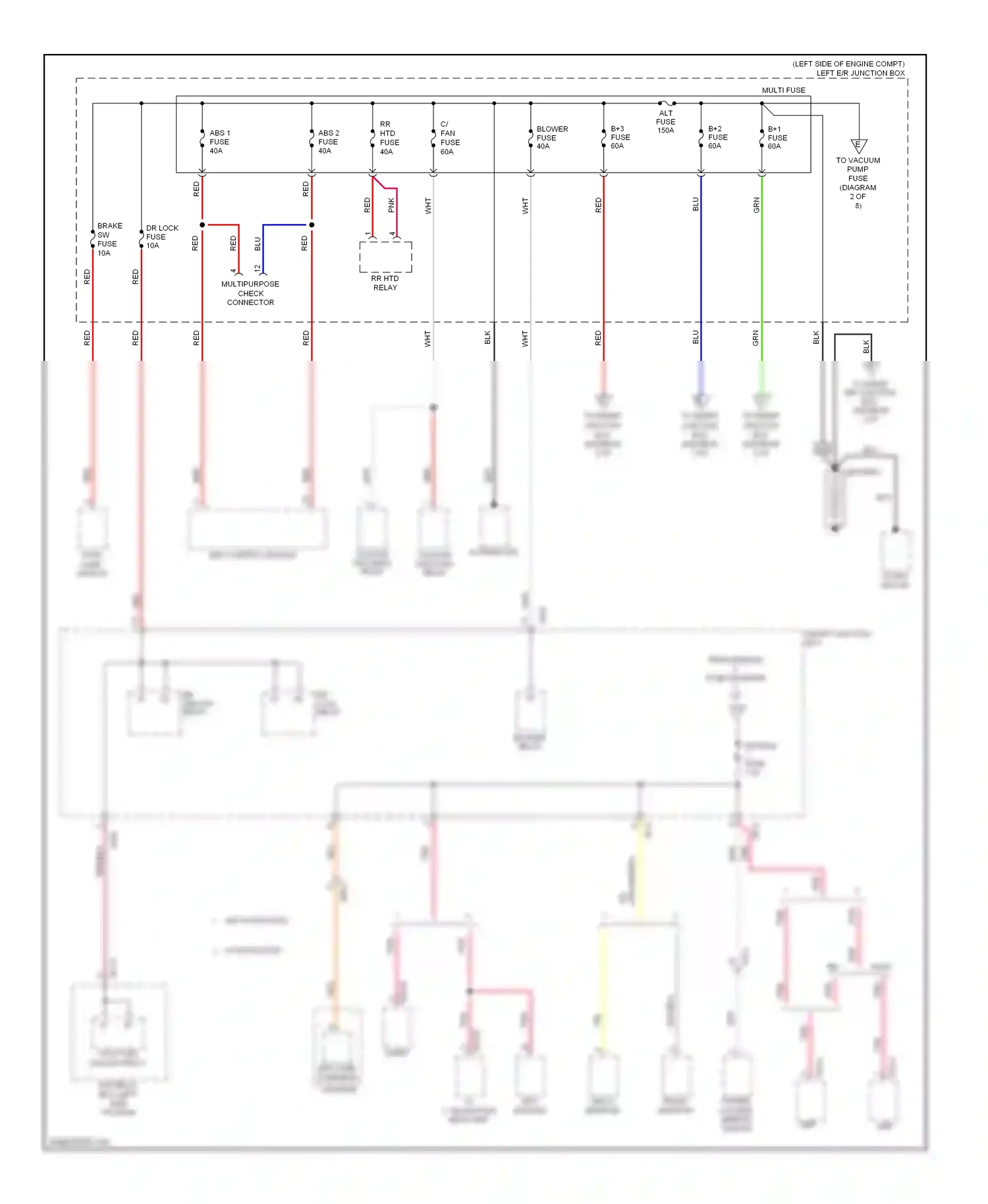 Wiring diagram dr lock for Hyundai Genesis I facelift (2011-2016) (1 of 1)
