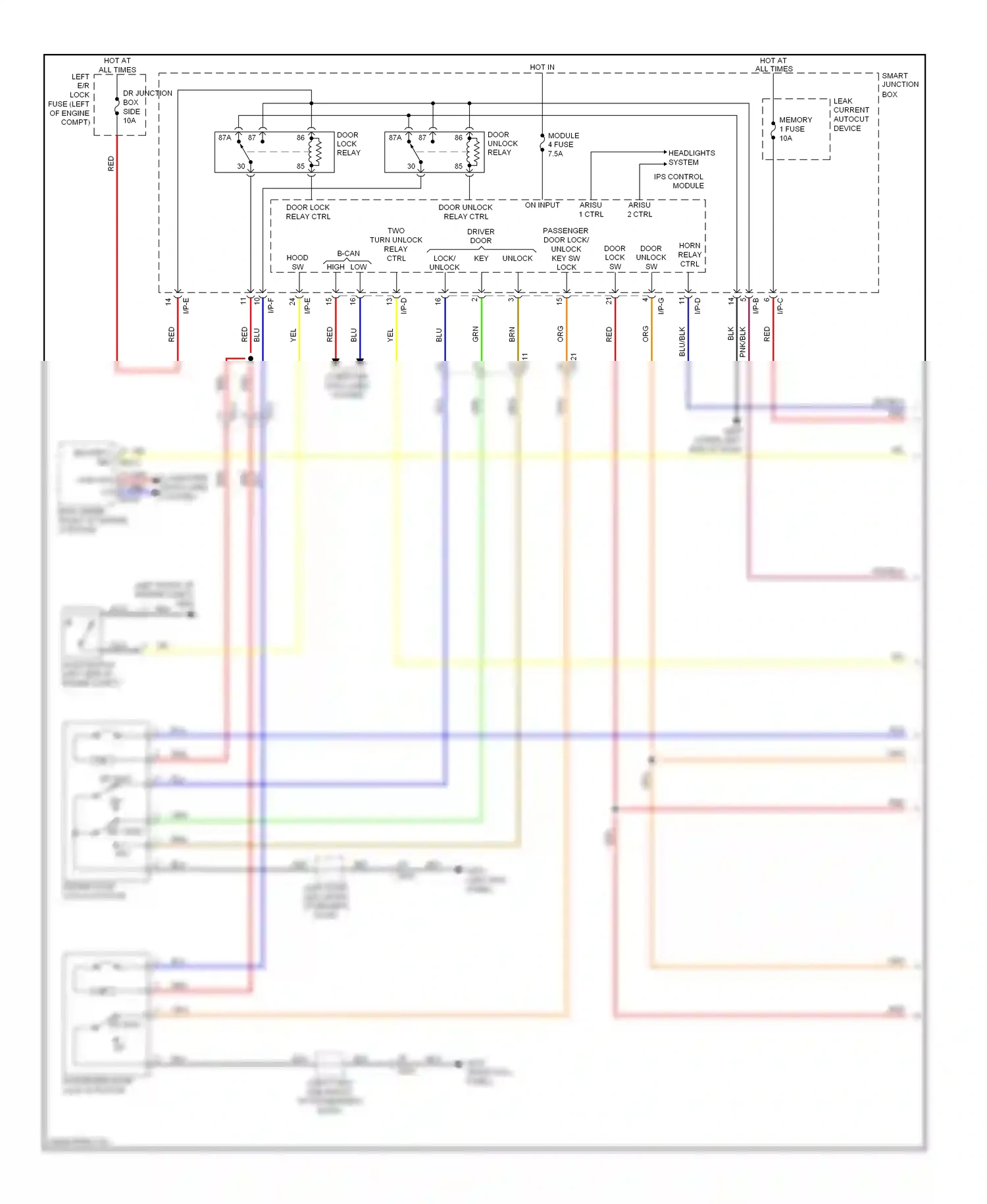 Wiring diagram i/p-g for Hyundai Genesis I facelift (2011-2016) (2 of 30)
