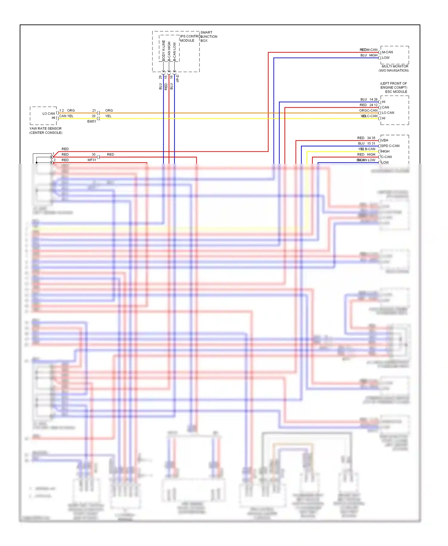 Wiring diagram k line for Hyundai Genesis I facelift (2011-2016) (4 of 6)