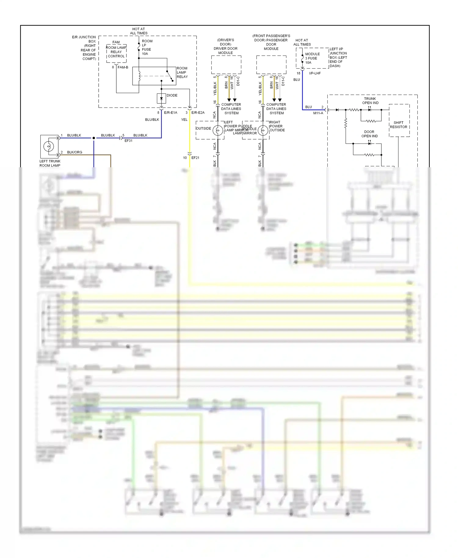 Wiring diagram low high low high for Hyundai Genesis I facelift (2011-2016) (1 of 3)
