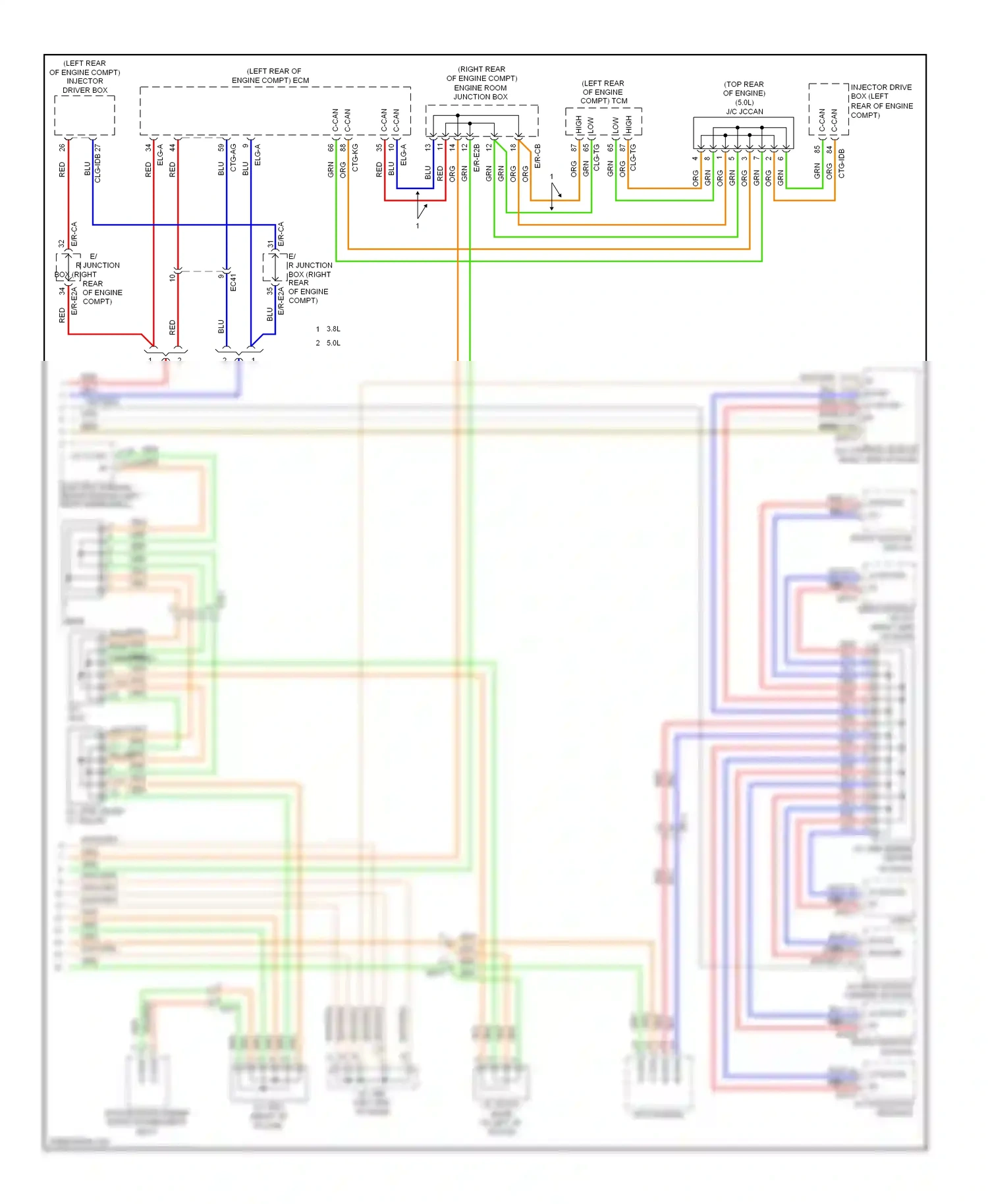 Wiring diagram mts module for Hyundai Genesis I facelift (2011-2016) (2 of 8)