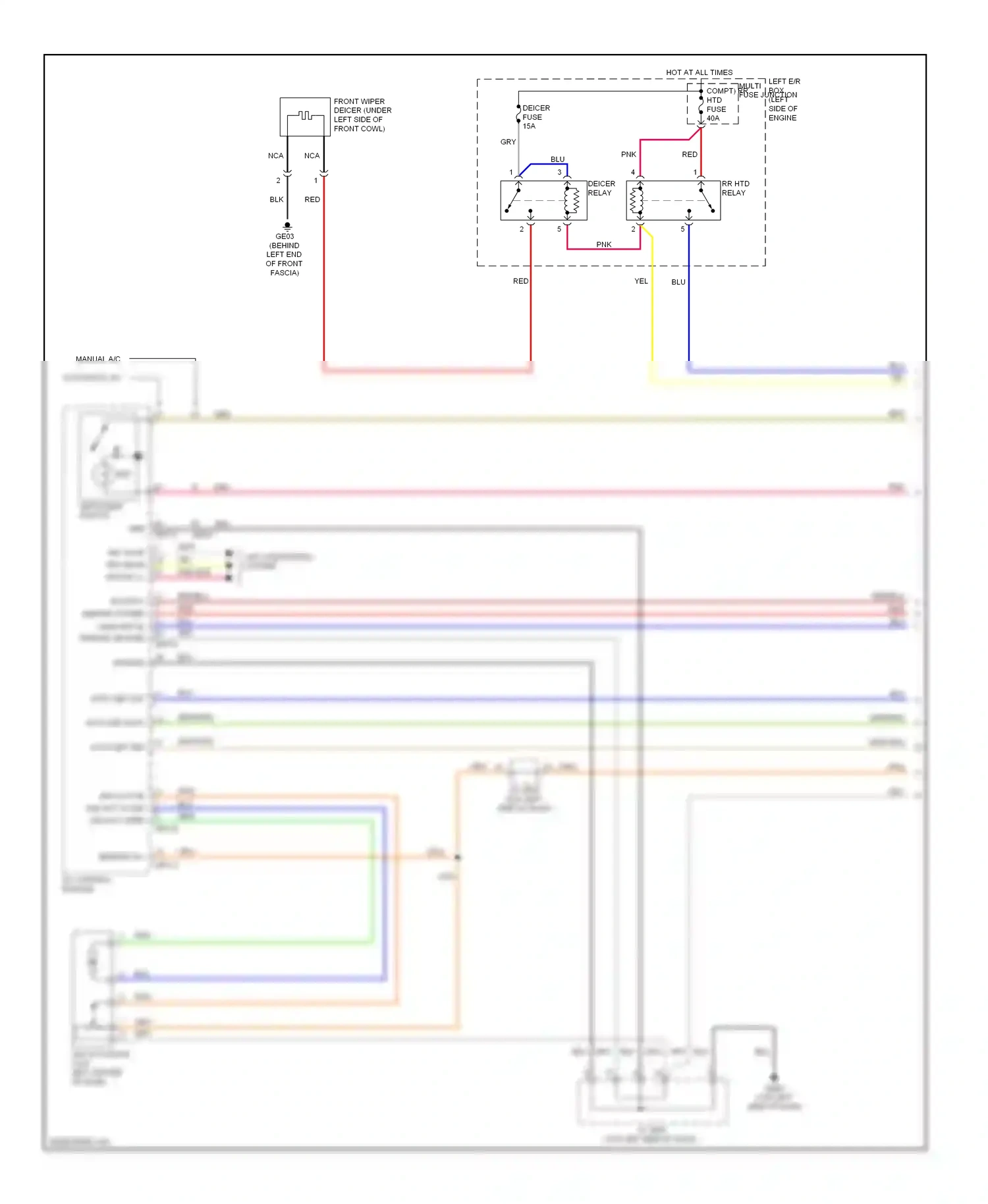 Wiring diagram on/start in sensor ground for Hyundai Genesis I facelift (2011-2016) (1 of 1)