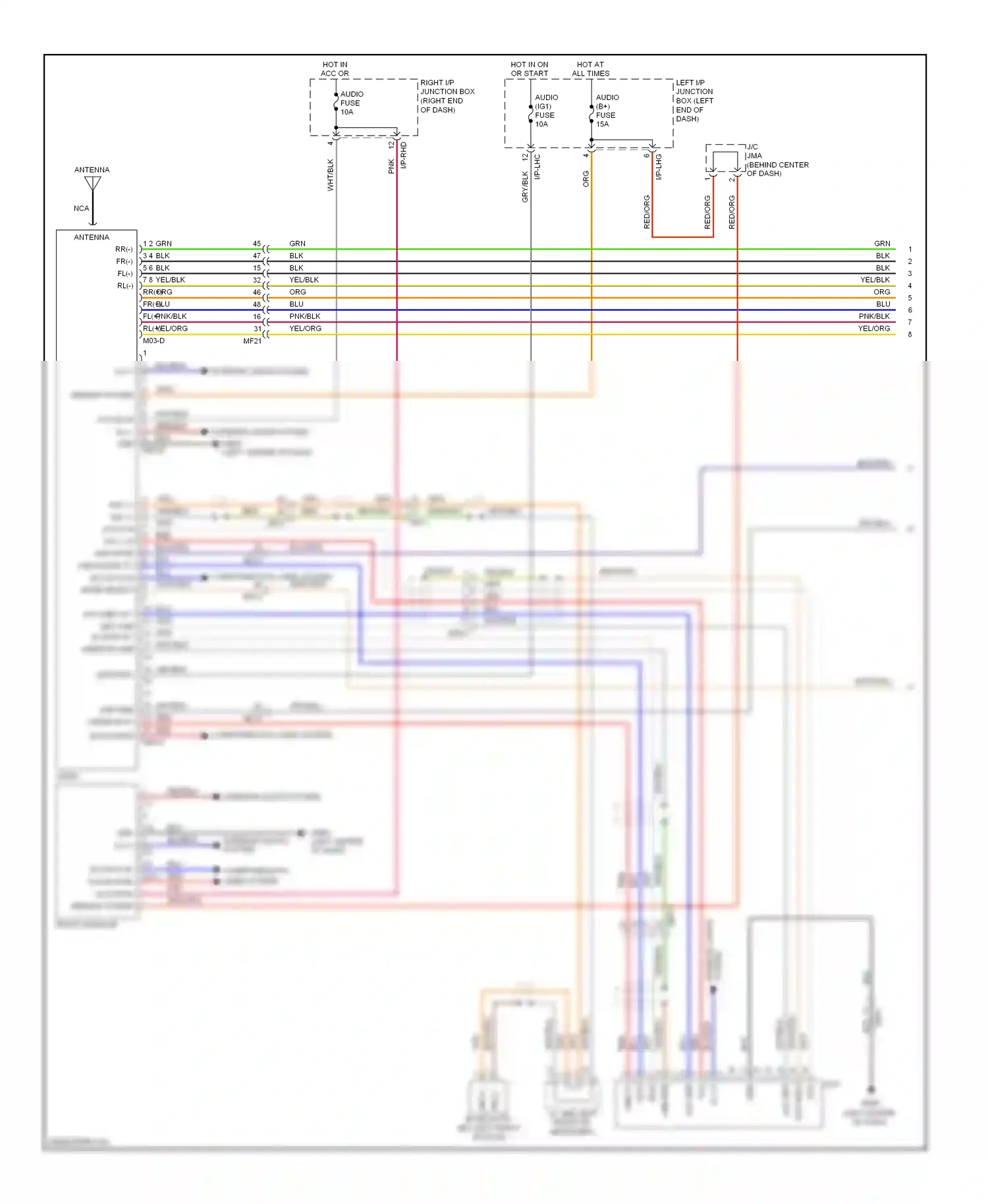 Wiring diagram org/blk for Hyundai Genesis I facelift (2011-2016) (38 of 56)