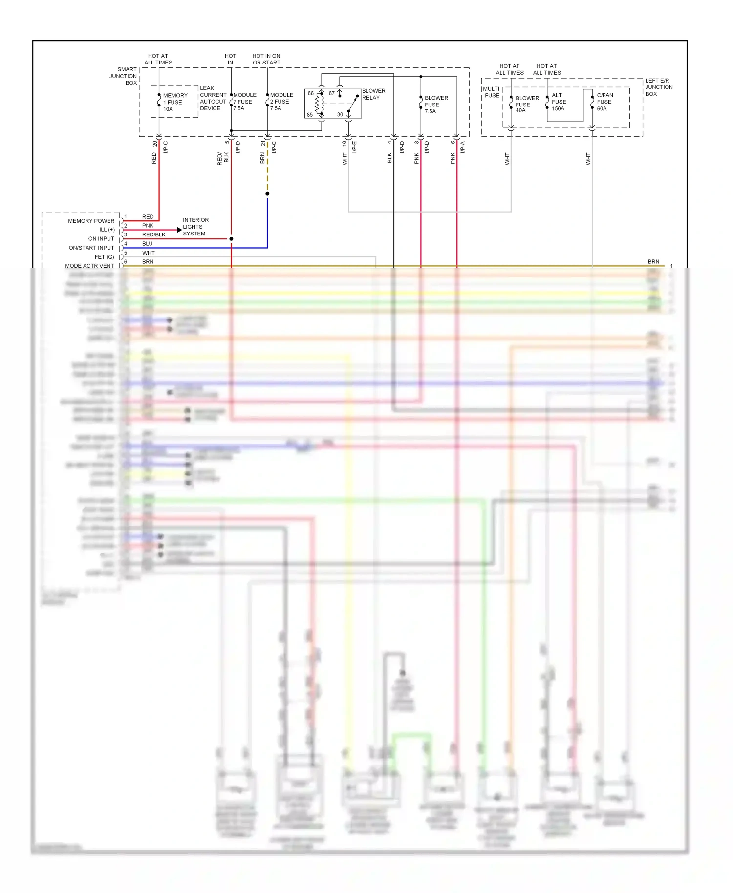 Wiring diagram red for Hyundai Genesis I facelift (2011-2016) (104 of 179)