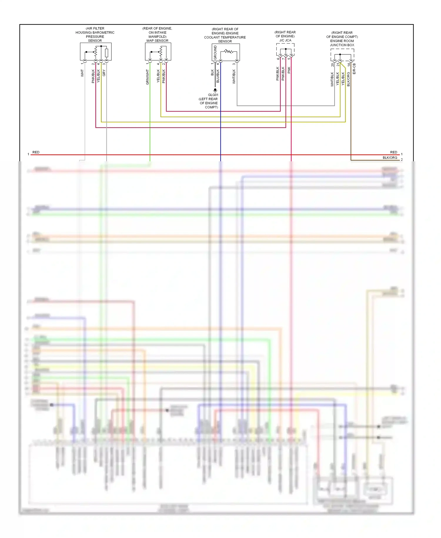 Wiring diagram sensor signal for Hyundai Genesis I facelift (2011-2016) (1 of 1)