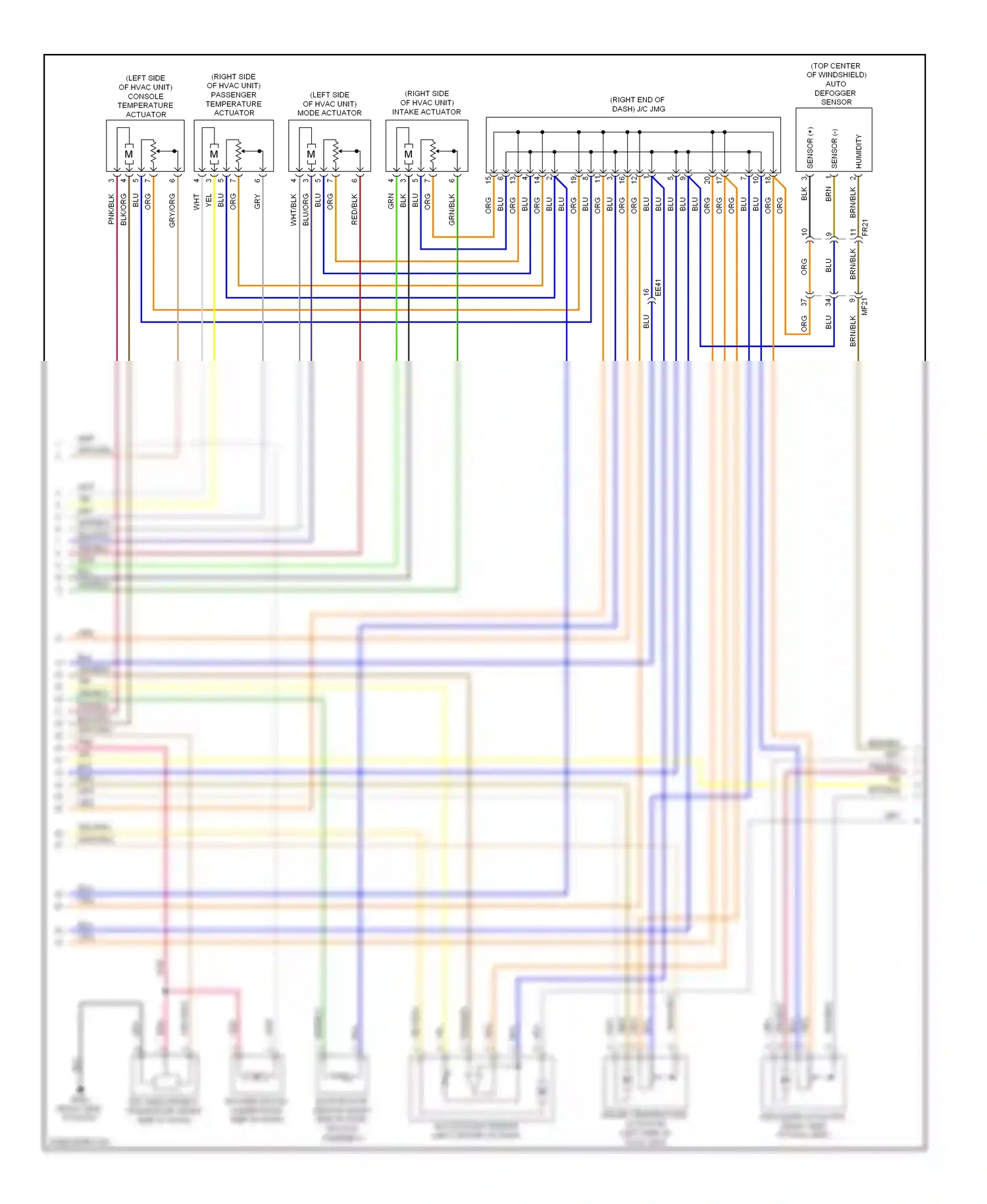 Hyundai Genesis I facelift (2011-2016) sensor wiring diagram  (1 of 2)