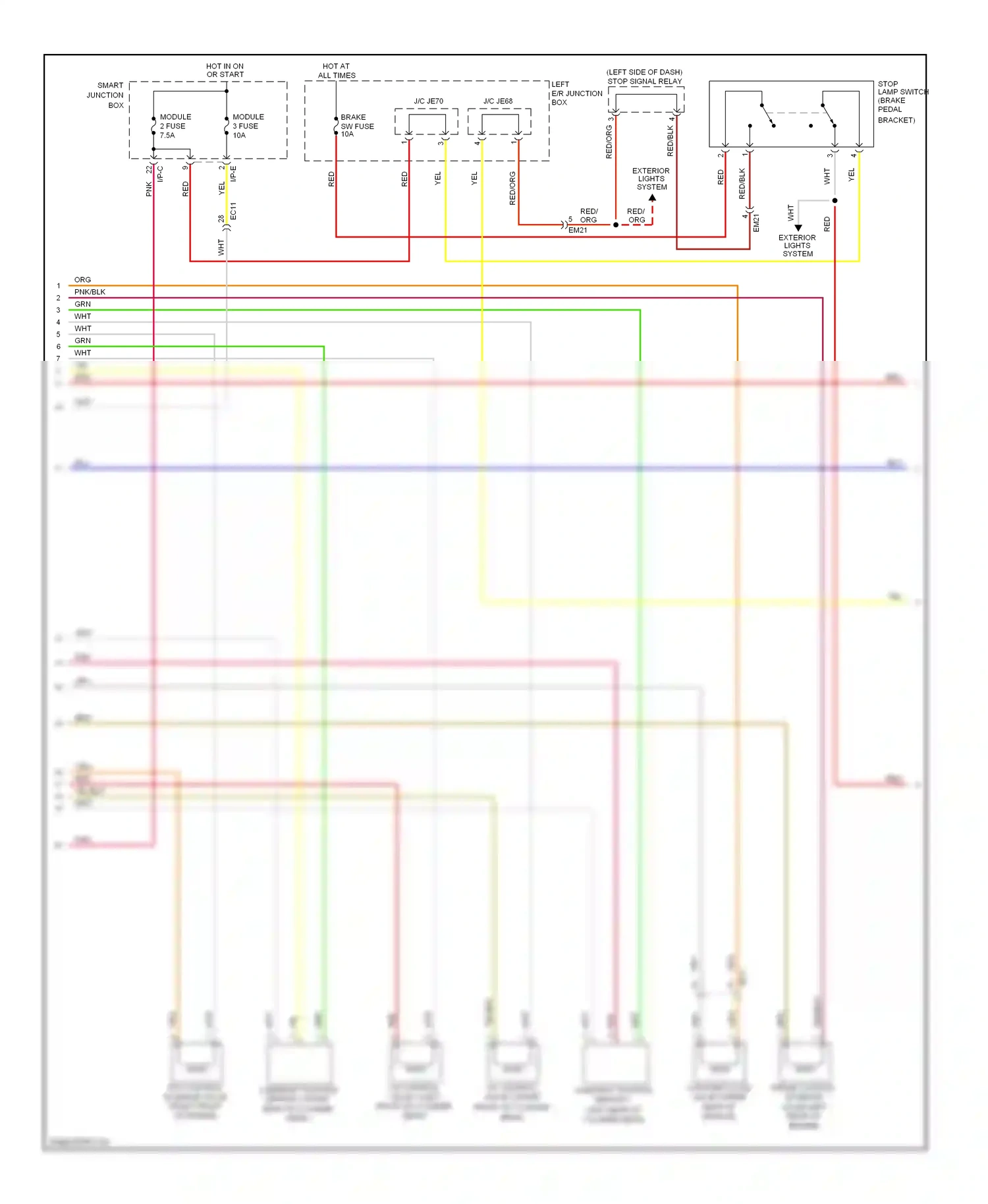Wiring diagram smart junction box for Hyundai Genesis I facelift (2011-2016) (39 of 68)