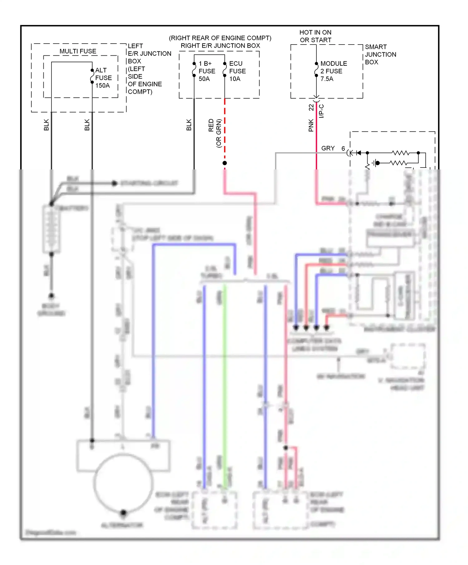 Wiring diagram smart junction box for Hyundai Genesis I facelift (2011-2016) (61 of 68)