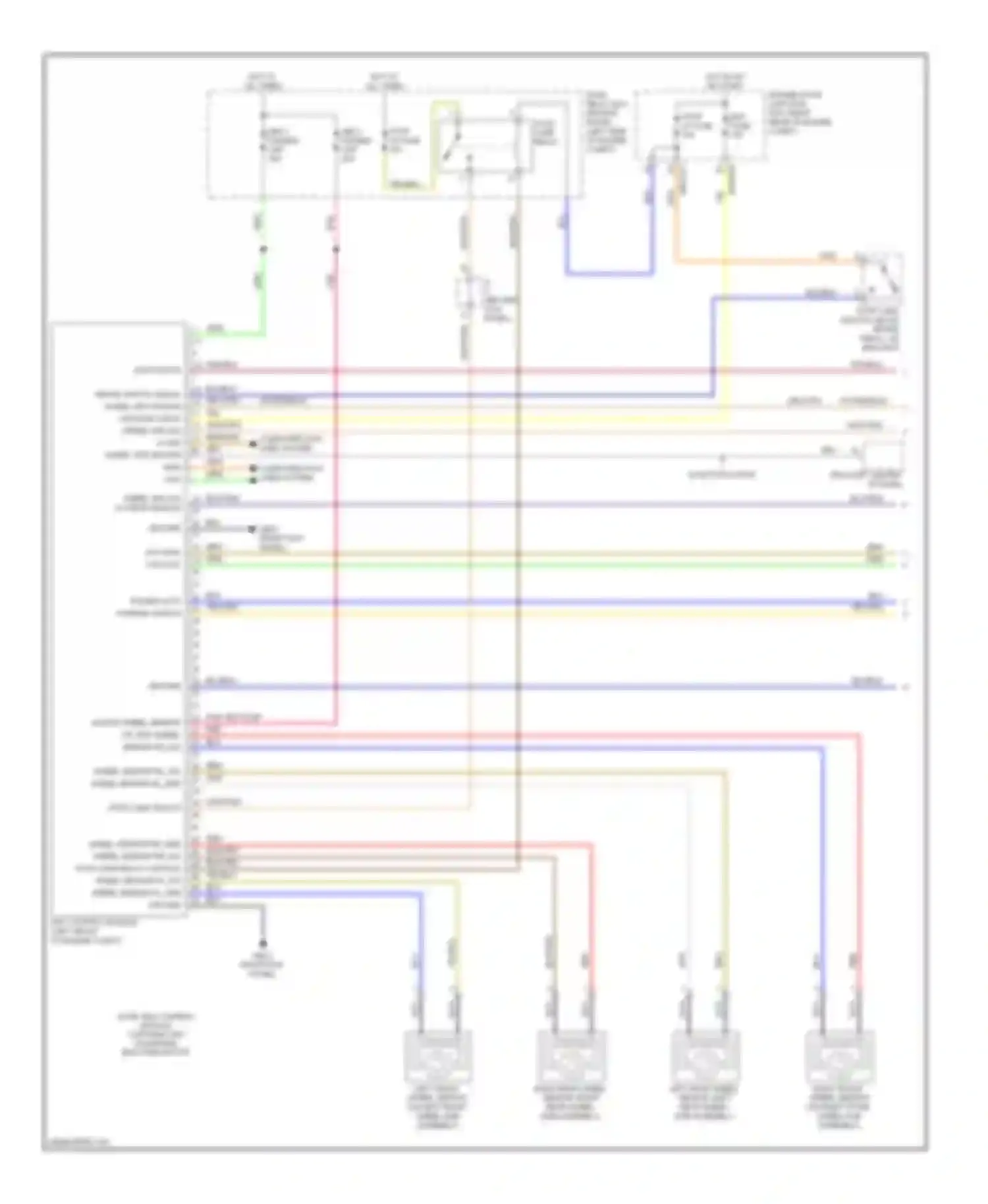 Genesis Hyundai I (2008-2011): Anti-lock brakes circuit (1 of 2)
