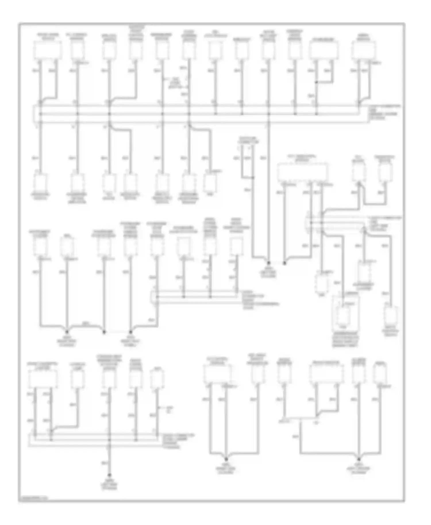 Genesis Hyundai I (2008-2011): Ground distribution circuit (1 of 5)