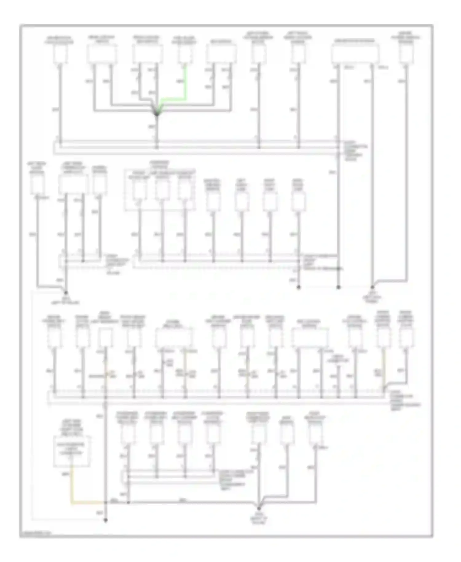 Genesis Hyundai I (2008-2011): Ground distribution circuit (3 of 5)
