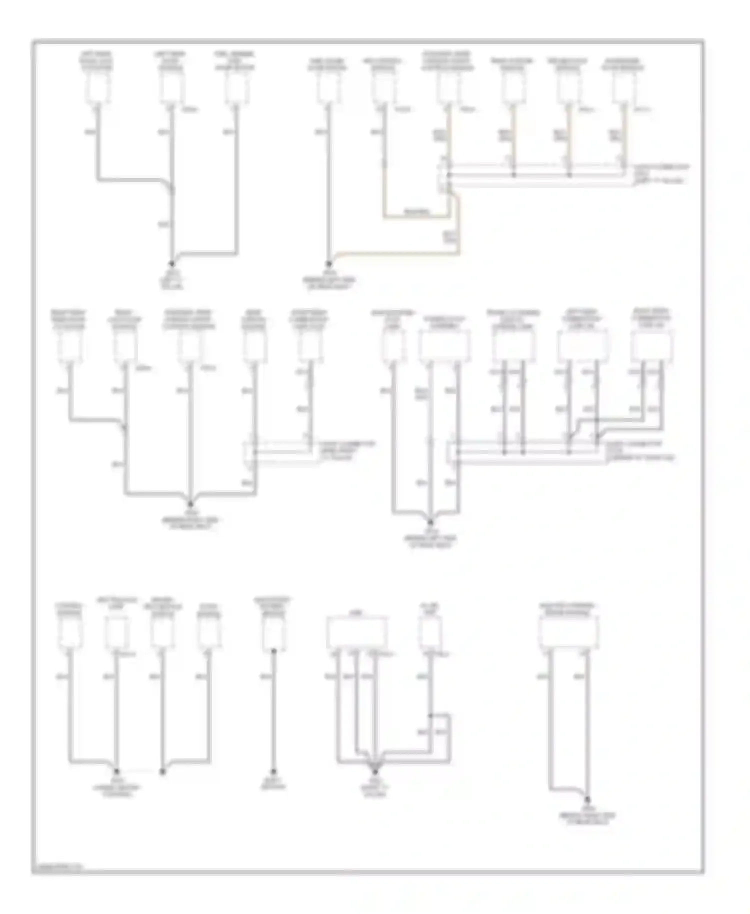 Genesis Hyundai I (2008-2011): Ground distribution circuit (4 of 5)