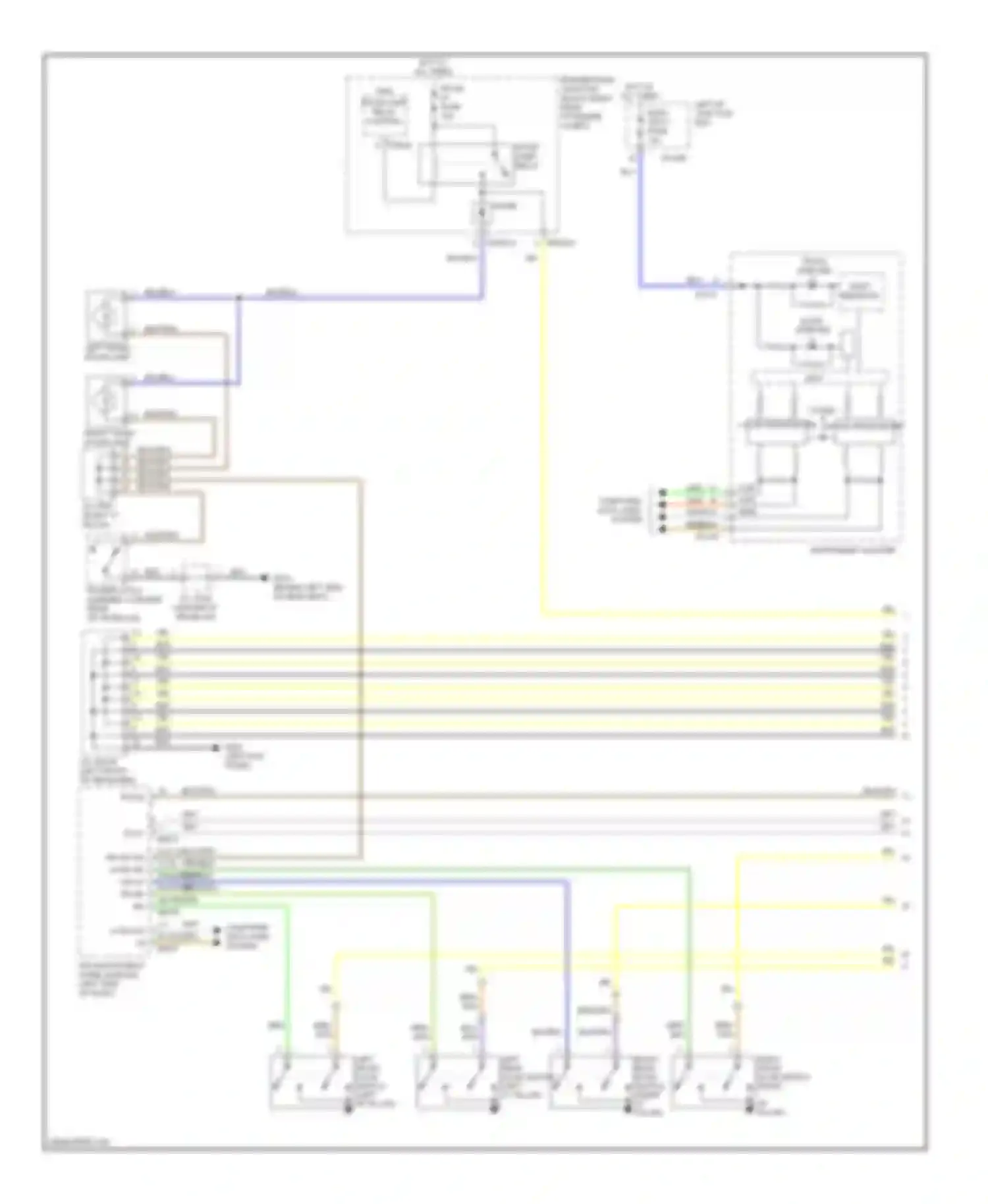 Genesis Hyundai I (2008-2011): Courtesy lamps circuit (1 of 2)