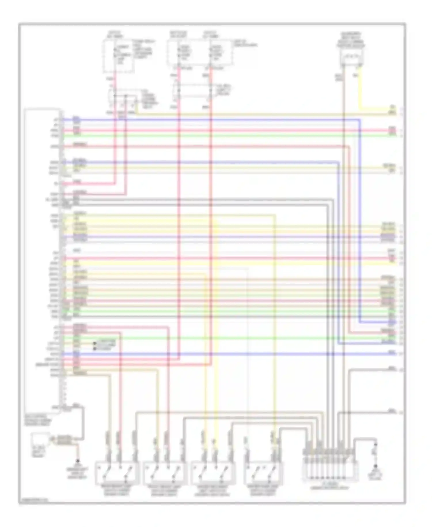 Genesis Hyundai I (2008-2011): Driver"s memory seat circuit (1 of 2)