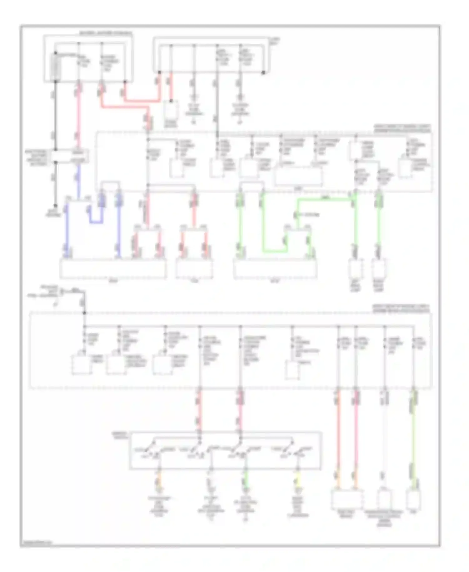 Genesis Hyundai I (2008-2011): Power distribution circuit (1 of 7)