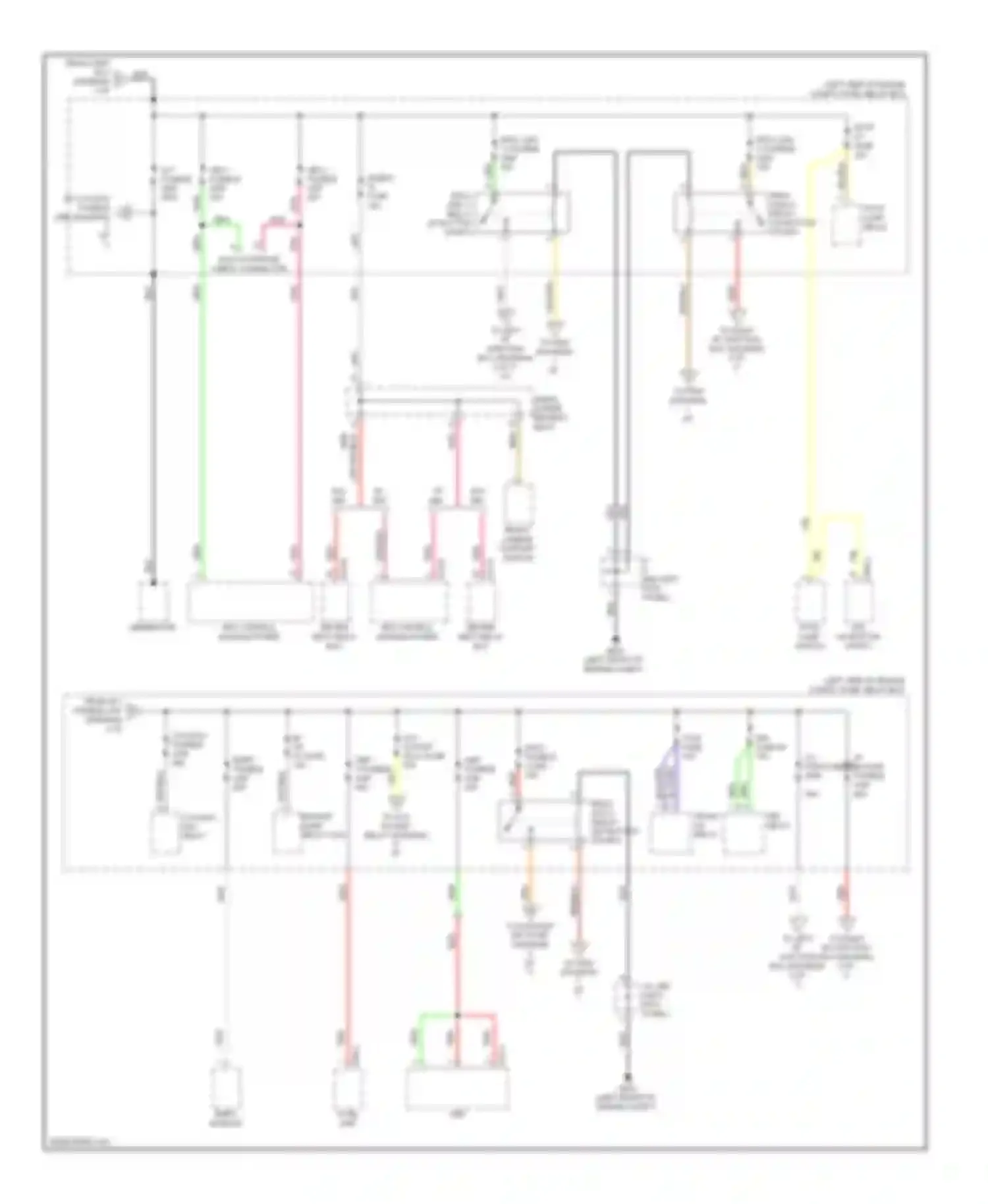 Genesis Hyundai I (2008-2011): Power distribution circuit (2 of 7)
