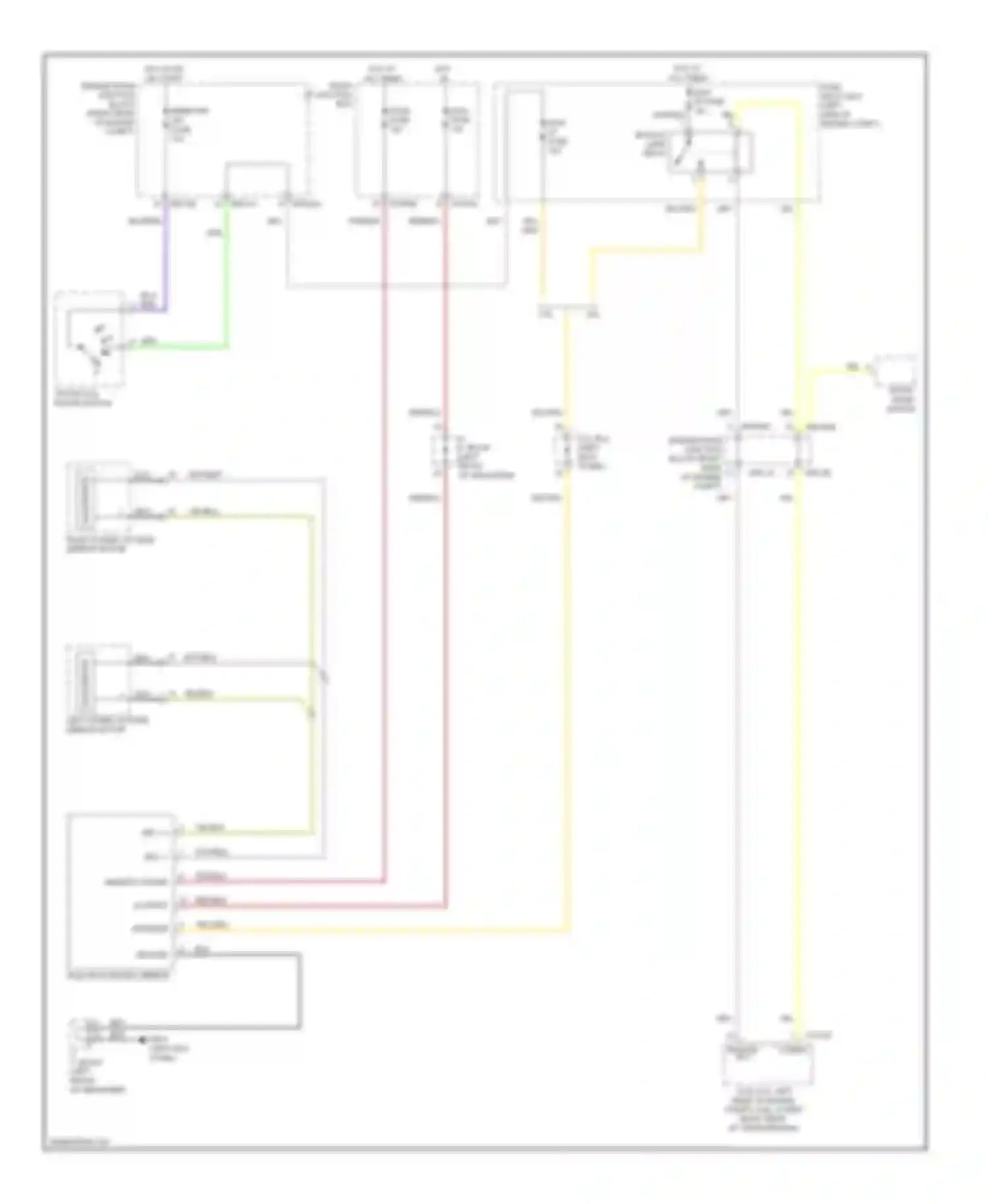 Genesis Hyundai I (2008-2011): Electrochromic mirror circuit