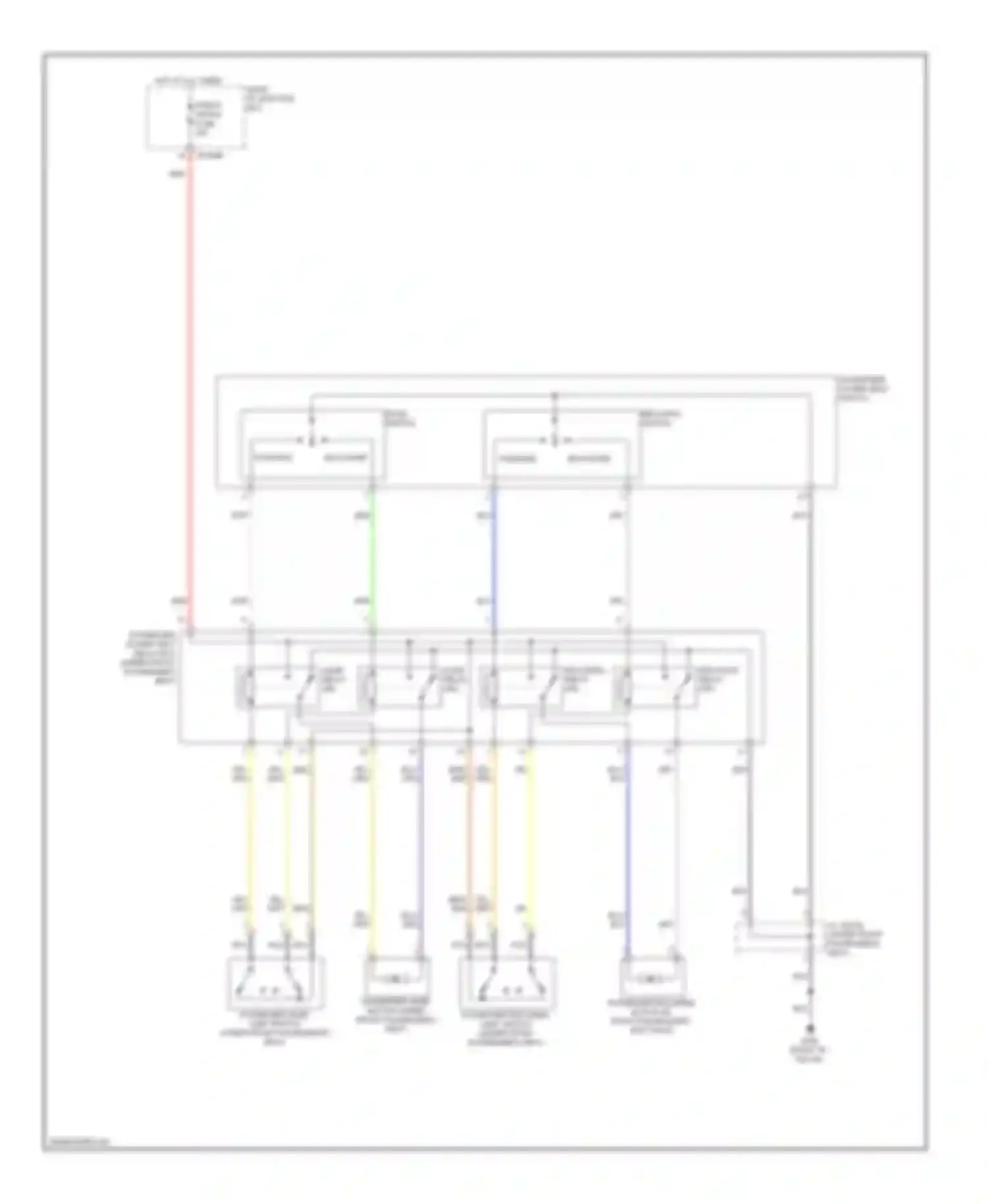 Genesis Hyundai I (2008-2011): Passenger power seat circuit