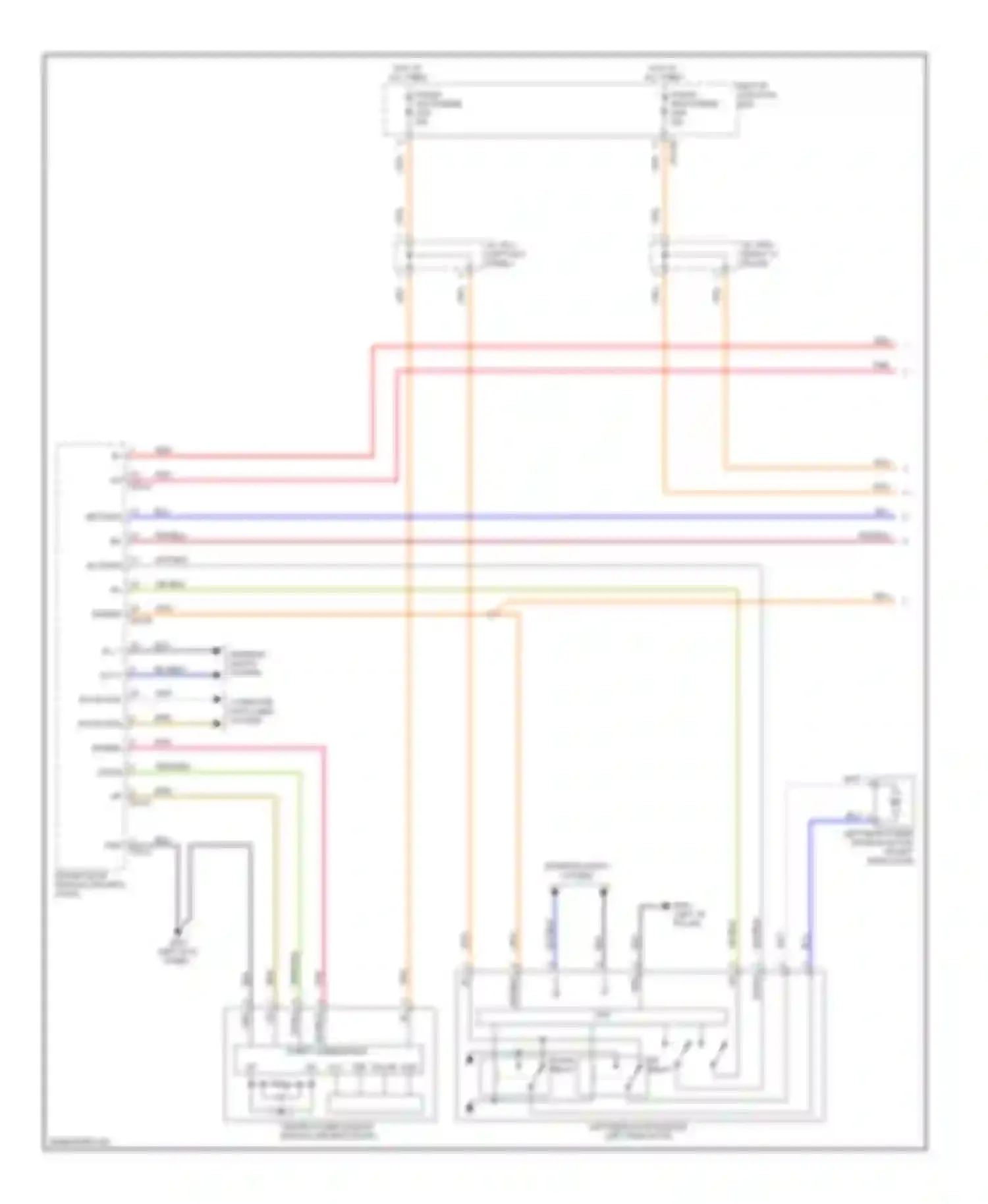 Genesis Hyundai I (2008-2011): Power windows circuit (1 of 2)