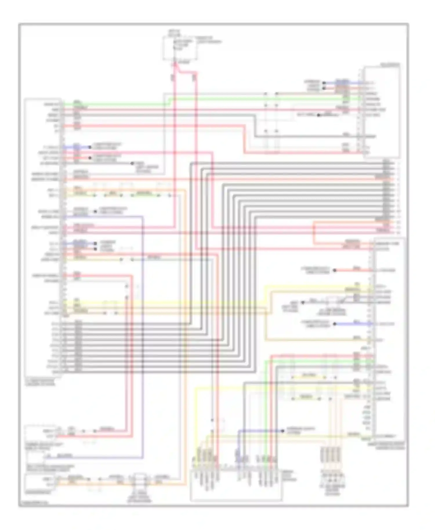 Genesis Hyundai I (2008-2011): Radio circuit, with navigation (1 of 3)