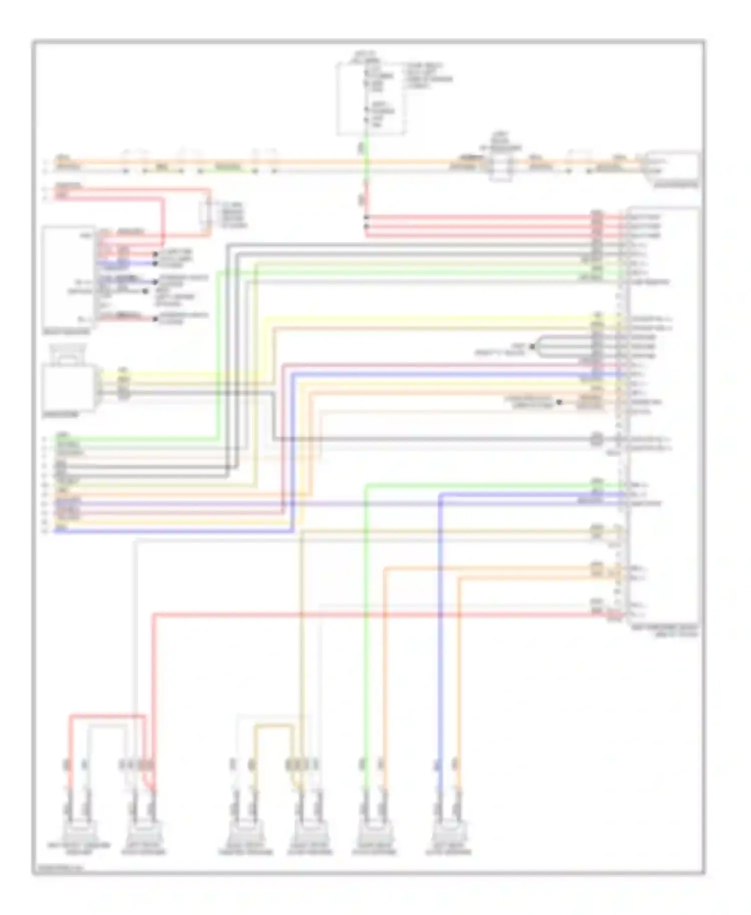 Genesis Hyundai I (2008-2011): Radio circuit, without navigation without jbl (2 of 2)
