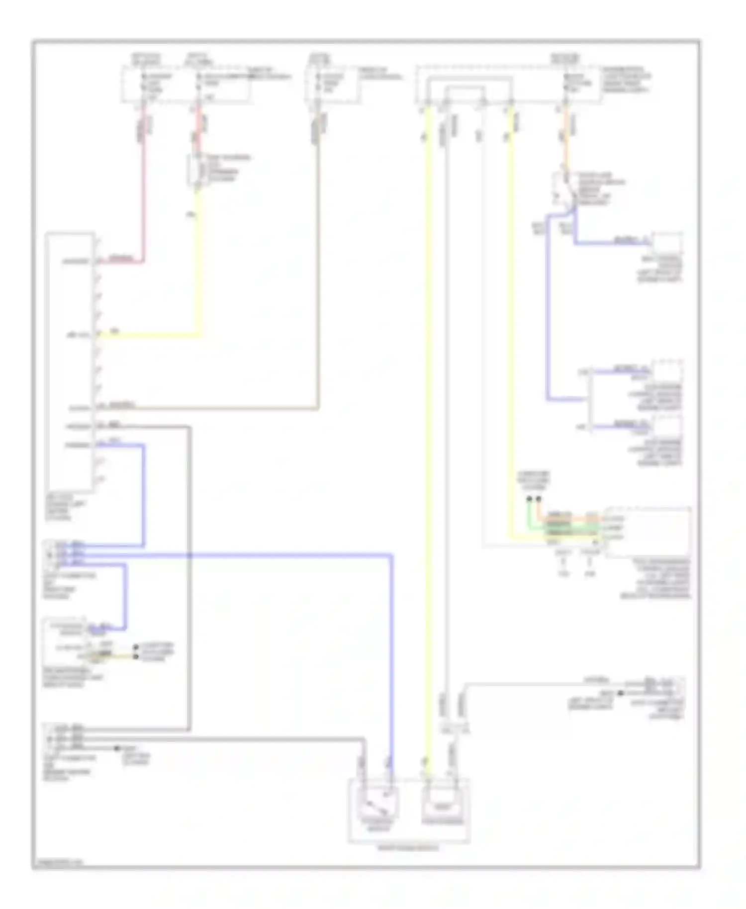 Genesis Hyundai I (2008-2011): Shift & key lock circuit