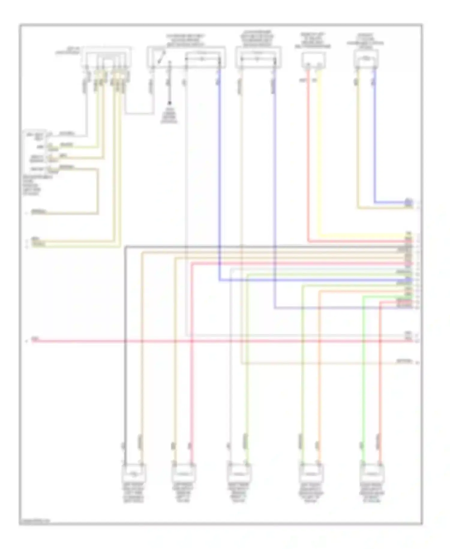 Genesis Hyundai I (2008-2011): Supplemental restraints circuit (2 of 3)