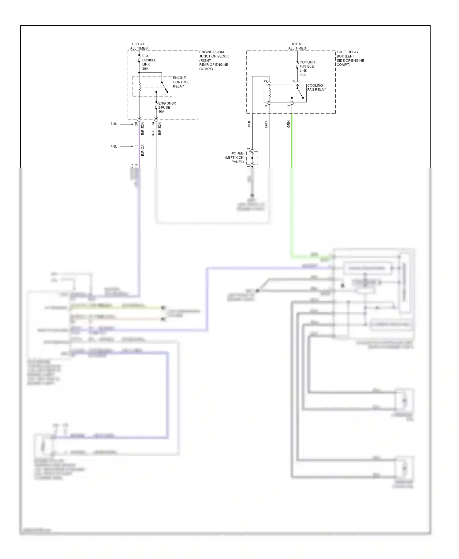 Wiring diagram a/c request sw for Hyundai Genesis I (2008-2011) (2 of 2)