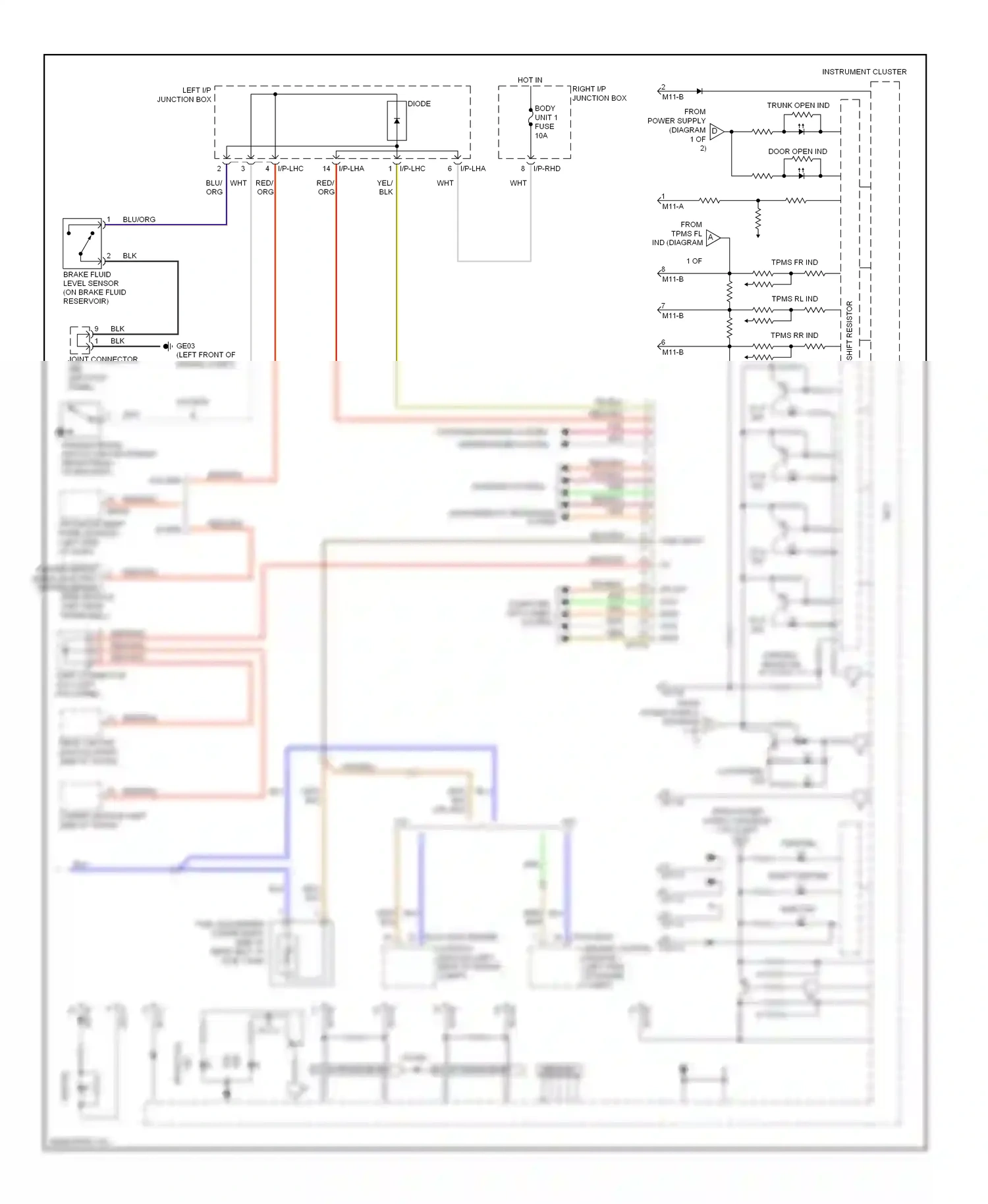 Wiring diagram blk/org for Hyundai Genesis I (2008-2011) (15 of 48)