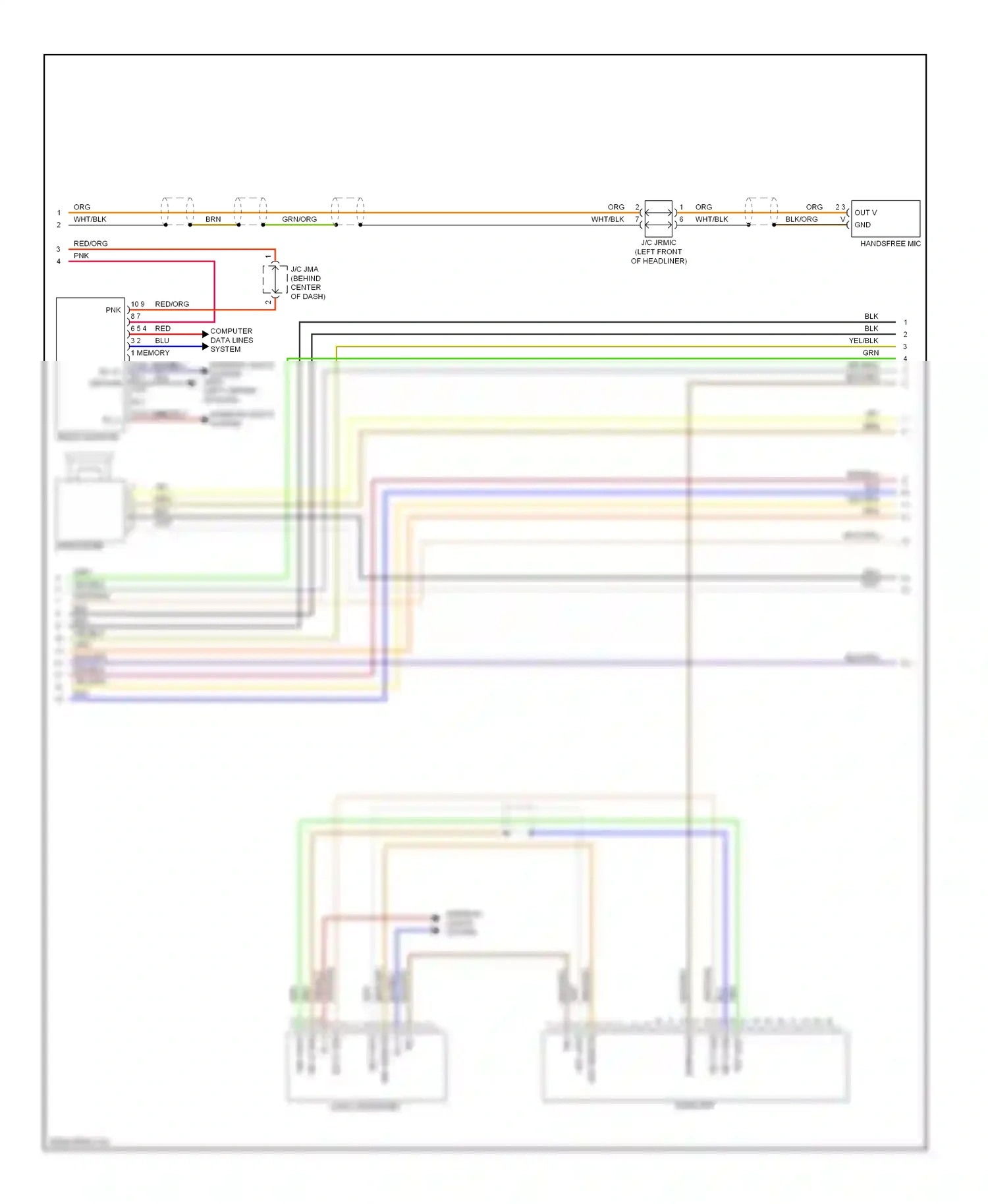 Wiring diagram blk/org for Hyundai Genesis I (2008-2011) (43 of 48)