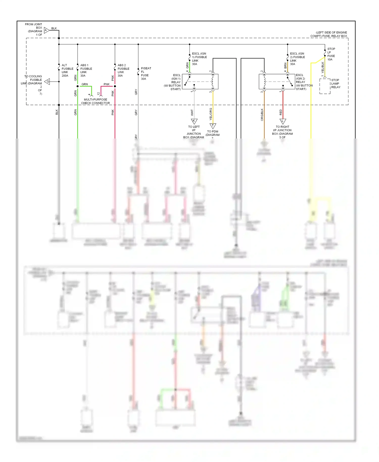 Wiring diagram blu/org for Hyundai Genesis I (2008-2011) (28 of 42)